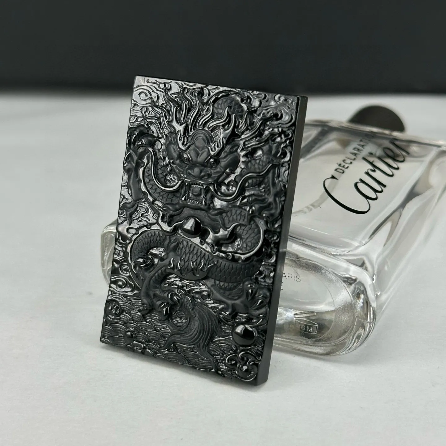 精品墨翠龙牌 黑度极好 打灯通透 油性十足尺寸55.5