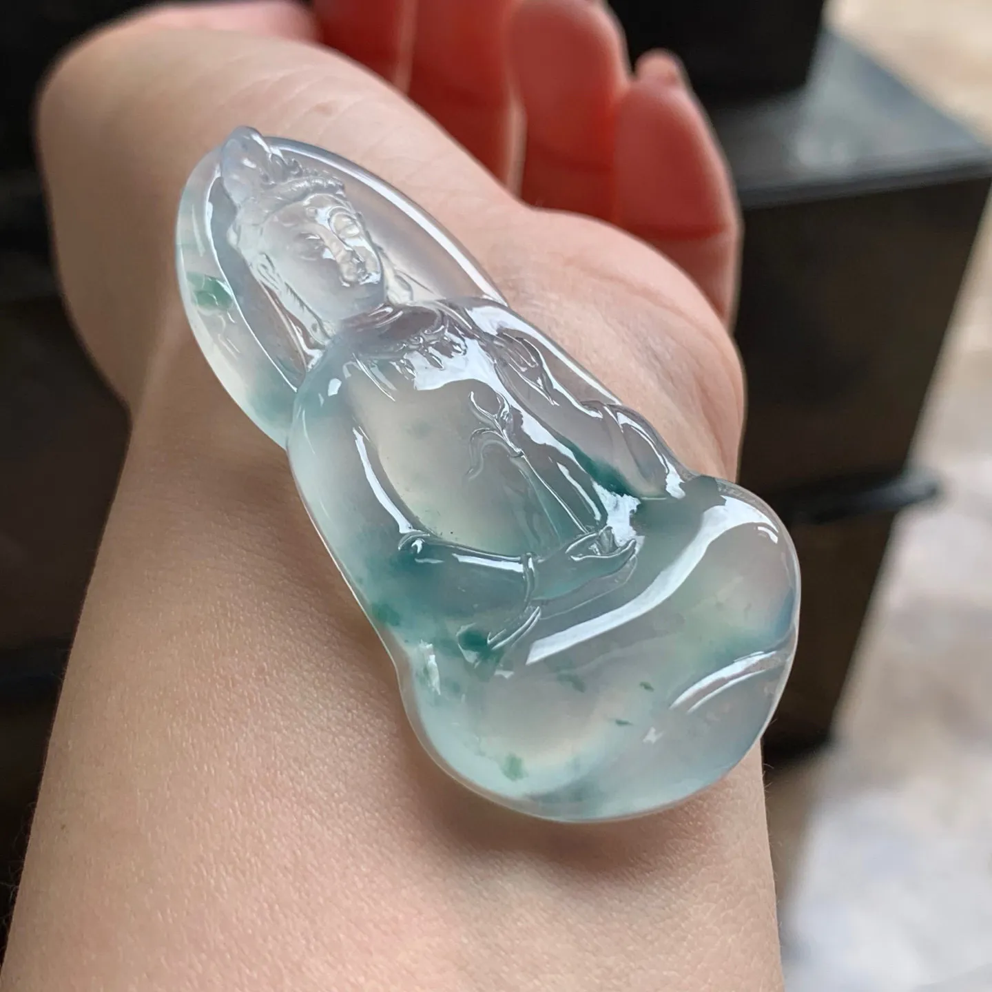 冰种飘花观音
清爽 厚装品相好