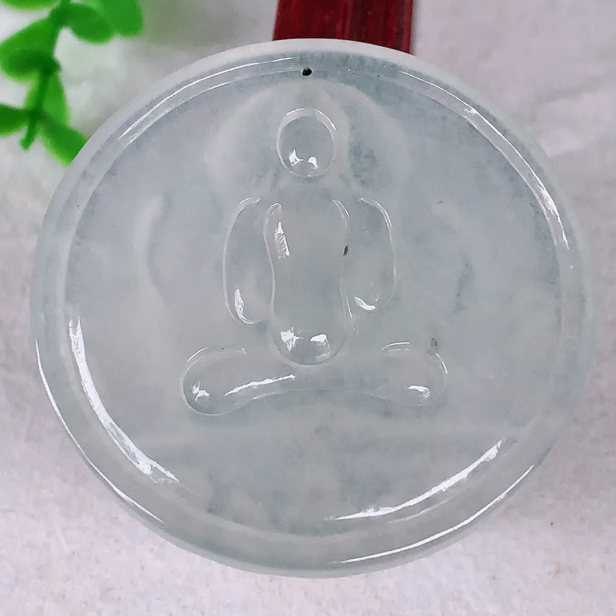 自然光实拍，精品大日如来，冰种翡翠翡翠大日如来、佛祖，法相端庄静美，普度众生 #31.3
