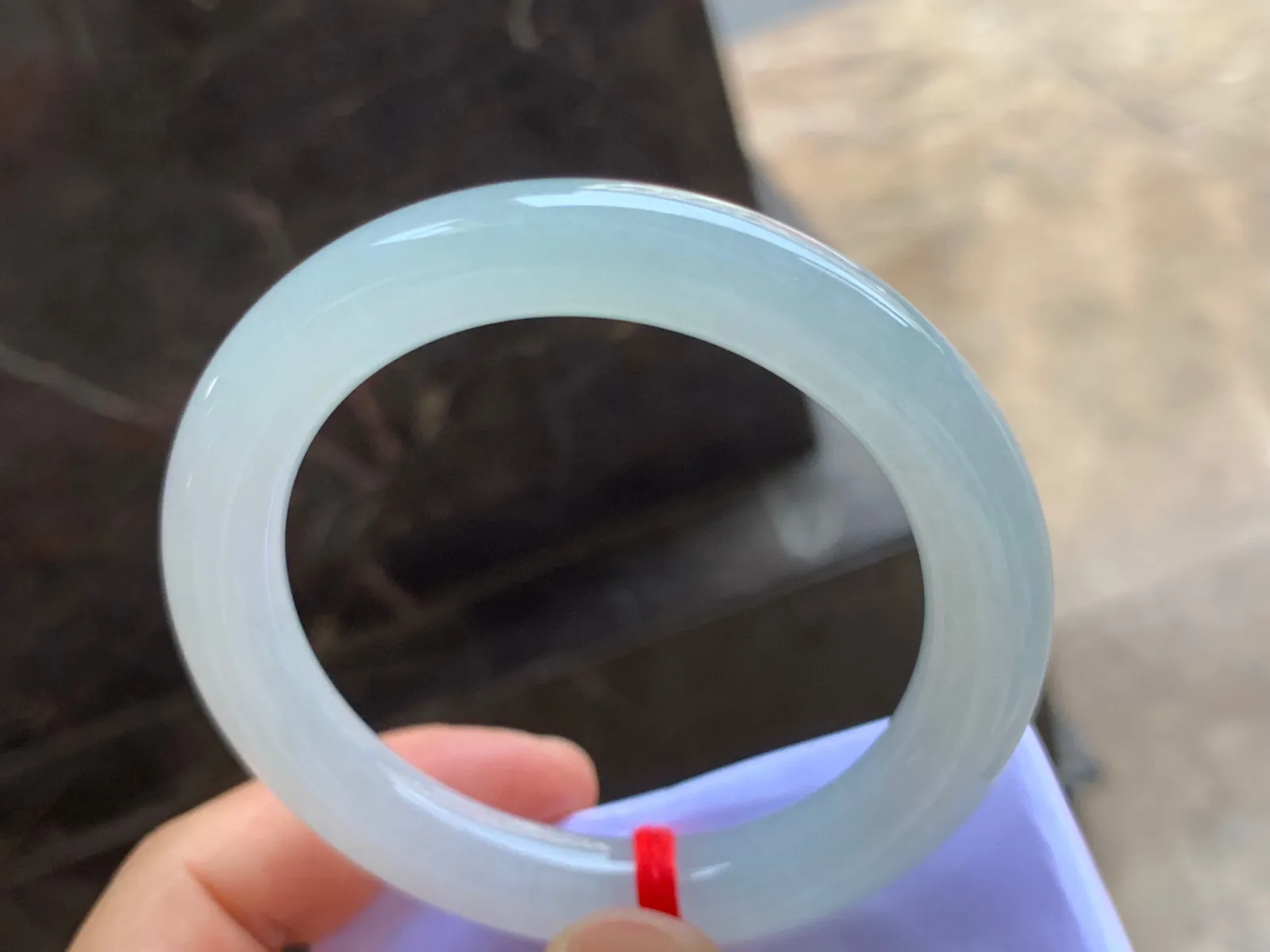 53-10mm
糯冰圆条手镯 种好细腻 水润清新