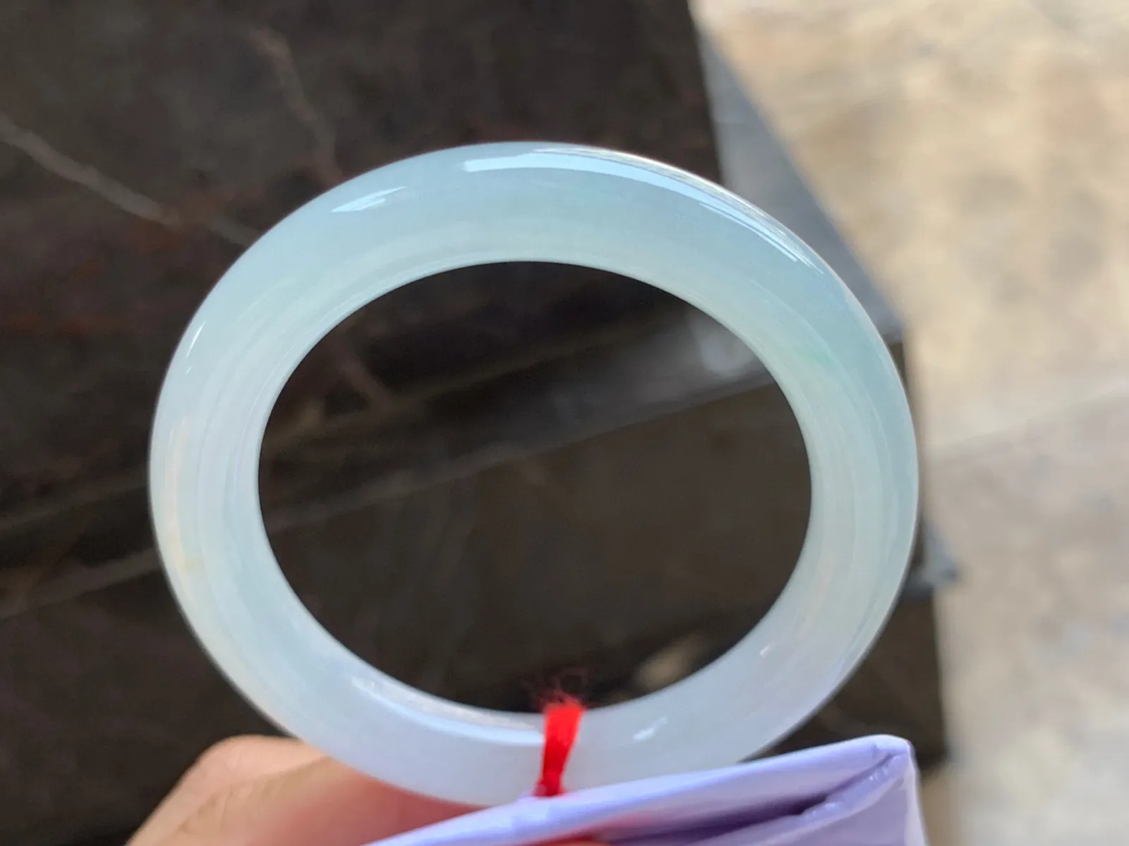 53-10mm
糯冰圆条手镯 种好细腻 水润清新