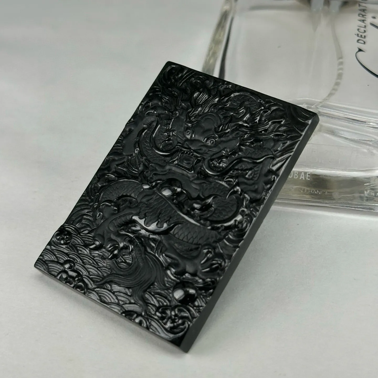 精品墨翠龙牌 黑度极好 打灯通透 油性十足