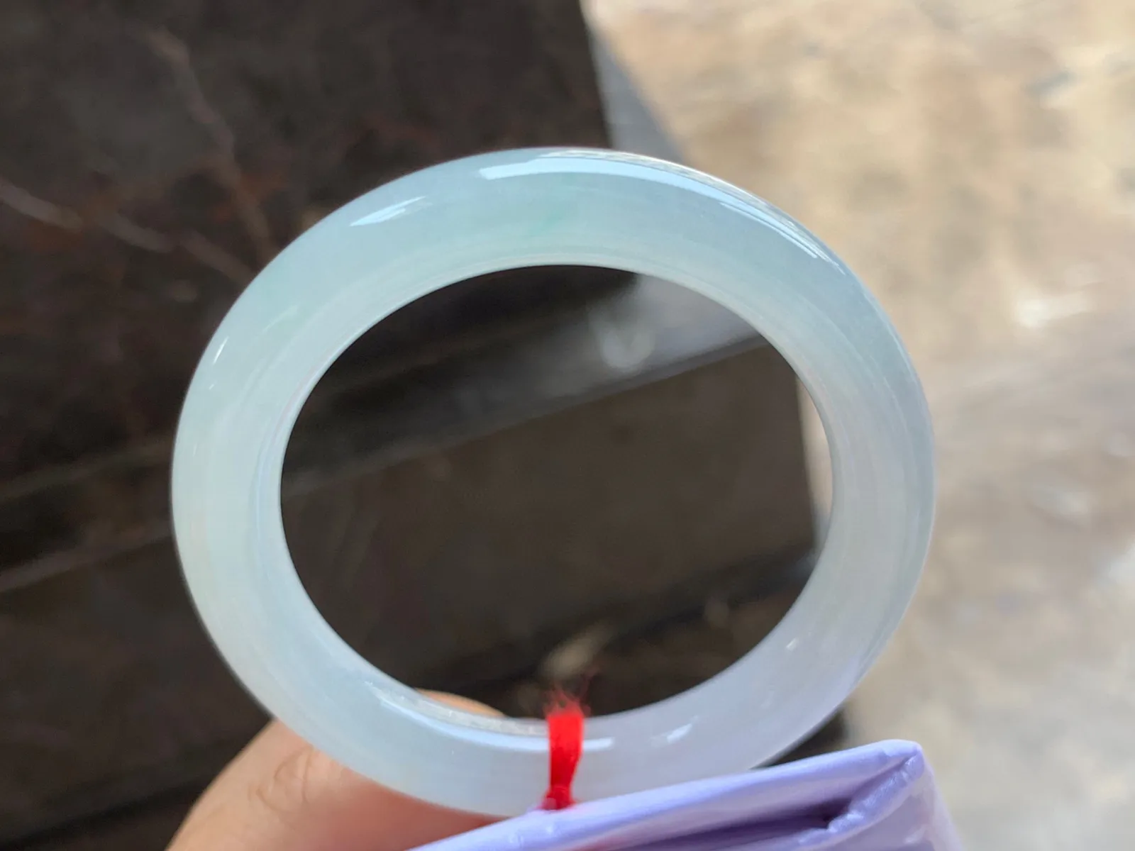 53-10mm
糯冰圆条手镯 种好细腻 水润清新