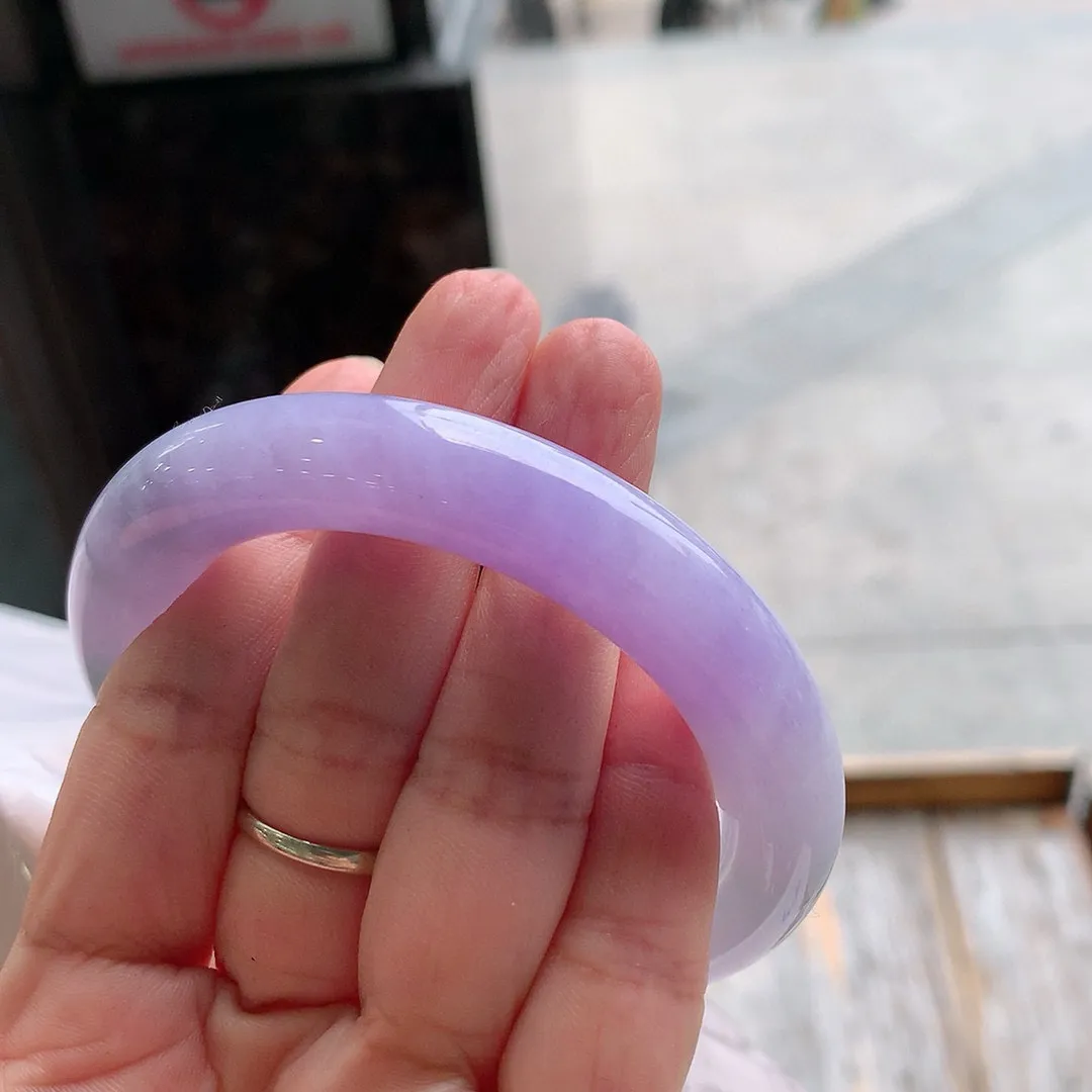 圆条一大节紫罗兰 无瑕 尺寸:57.2/12.2 超美