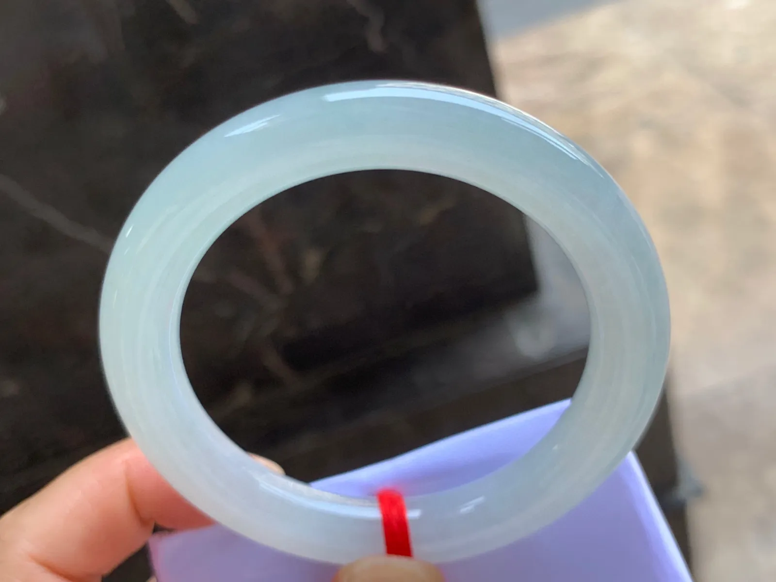 53-10mm
糯冰圆条手镯 种好细腻 水润清新