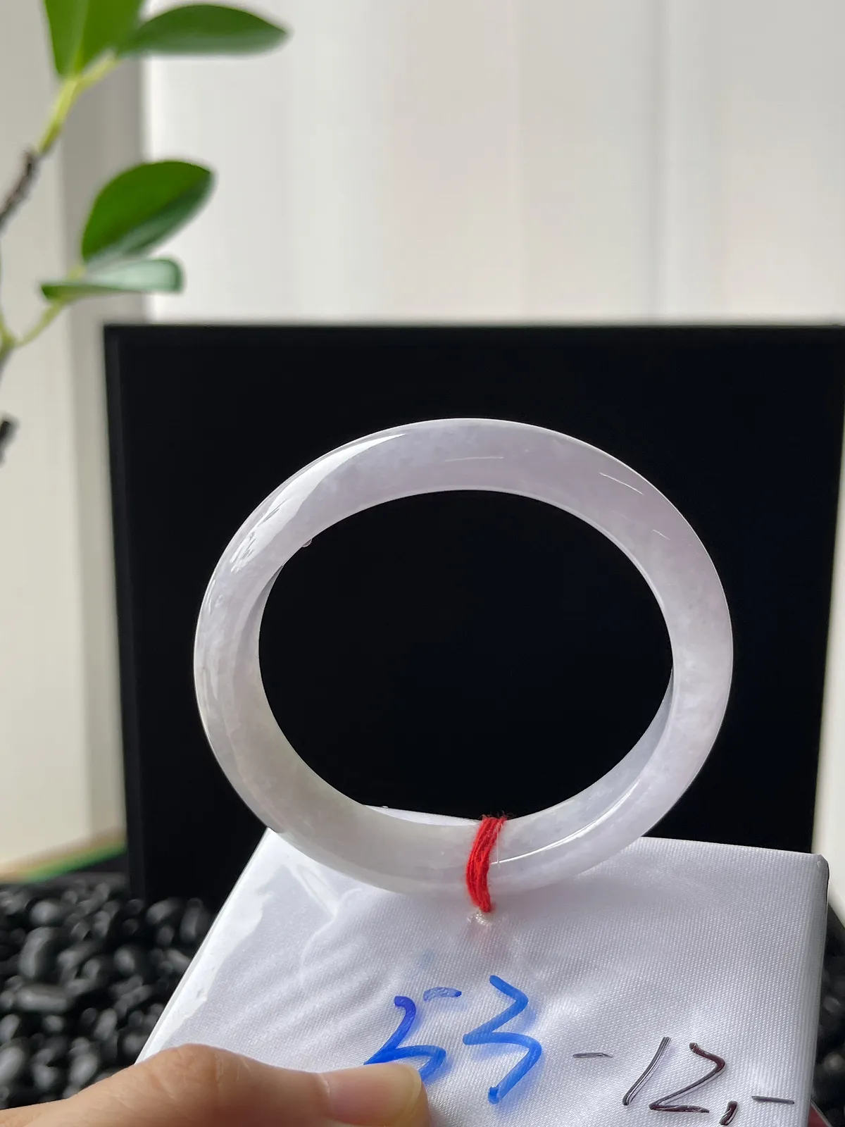 贵妃镯53.5圈口，小圈口冰糯紫罗兰手镯