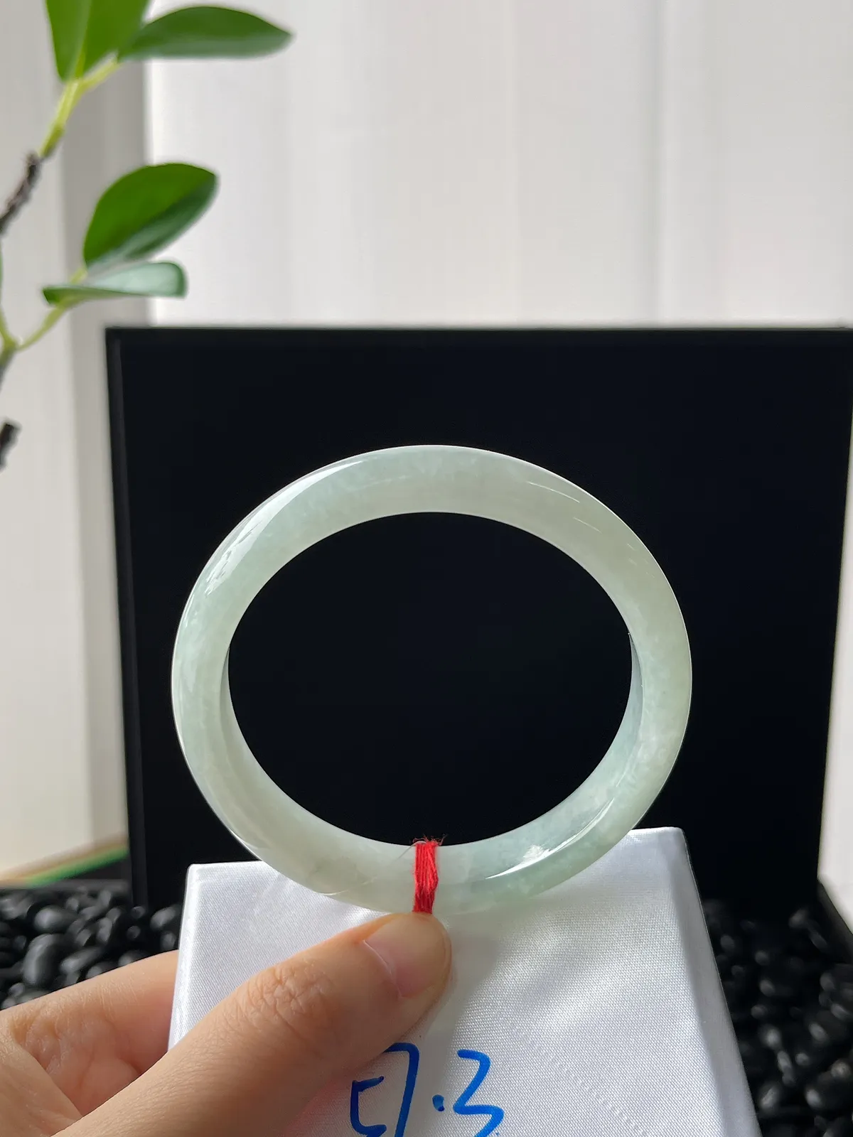 正圈58圈口，翡翠晴底手镯