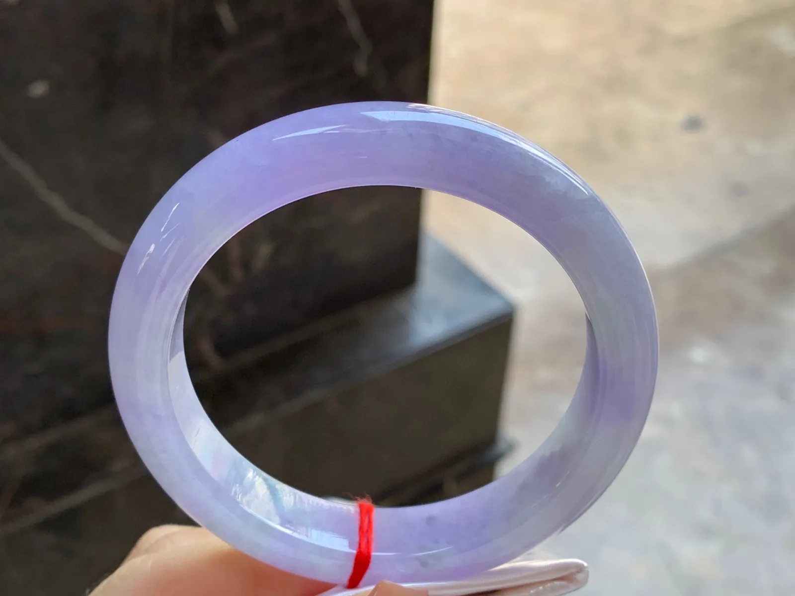 紫罗兰手镯
尺寸：63-13.4-9.6mm
颜色浓郁～大圈口 上手好看