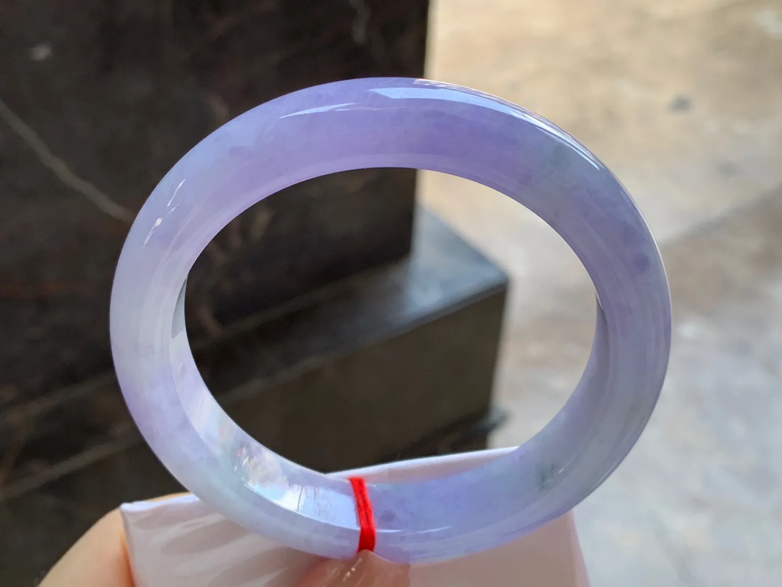 紫罗兰手镯
尺寸：63-13.4-9.6mm
颜色浓郁～大圈口 上手好看