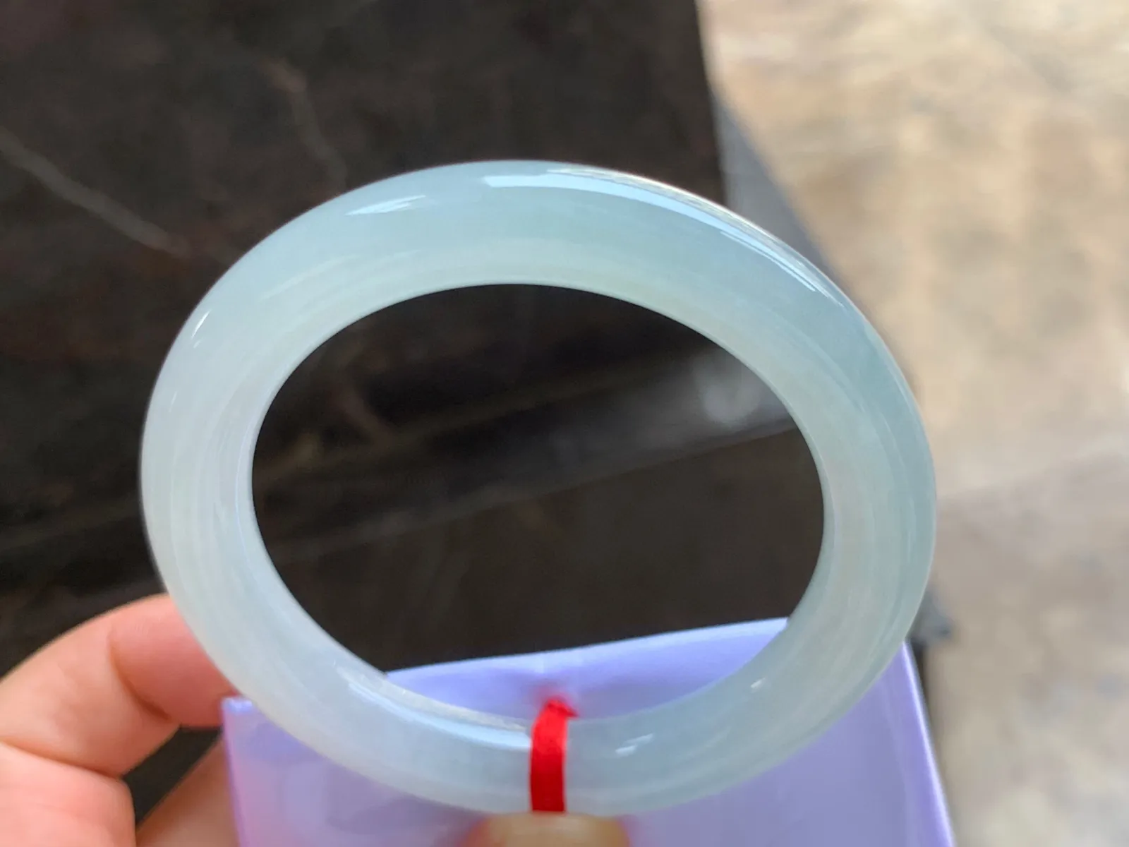 53-10mm
糯冰圆条手镯 种好细腻 水润清新