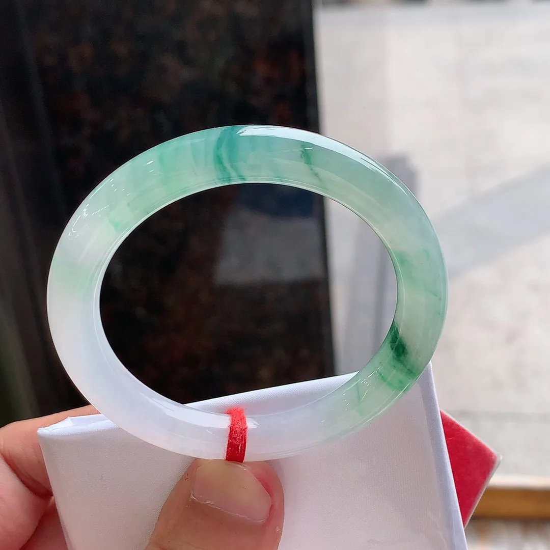 圆条高冰蓝花 一丝棉根 尺寸:51.1/8.6 花美️️