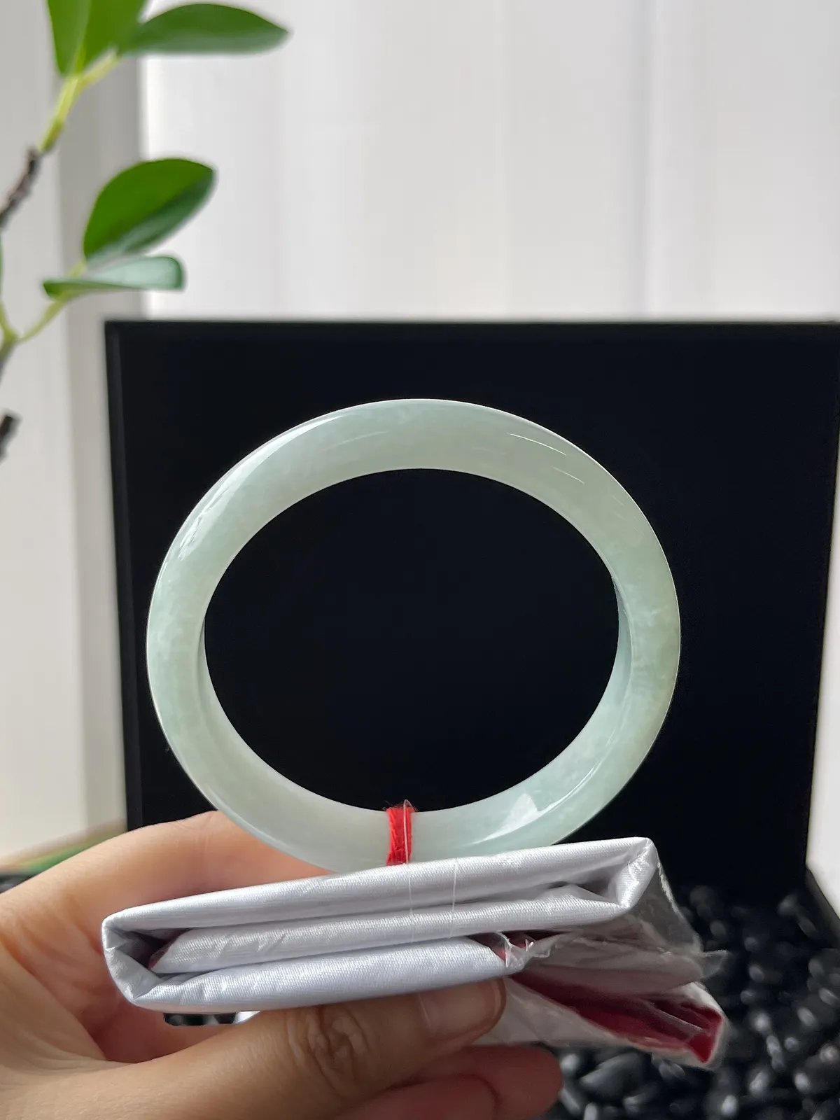 正圈58圈口，翡翠晴底手镯