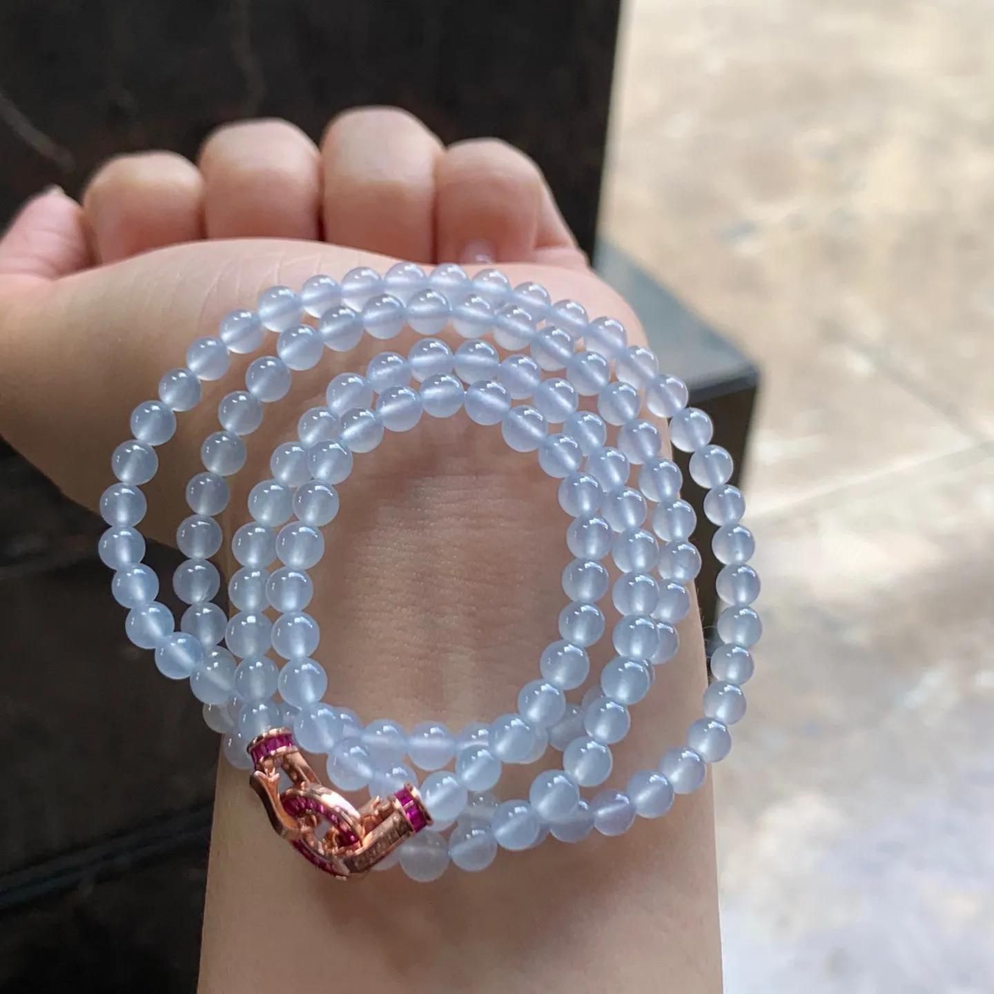 冰种珠链
种老水足 干净清爽