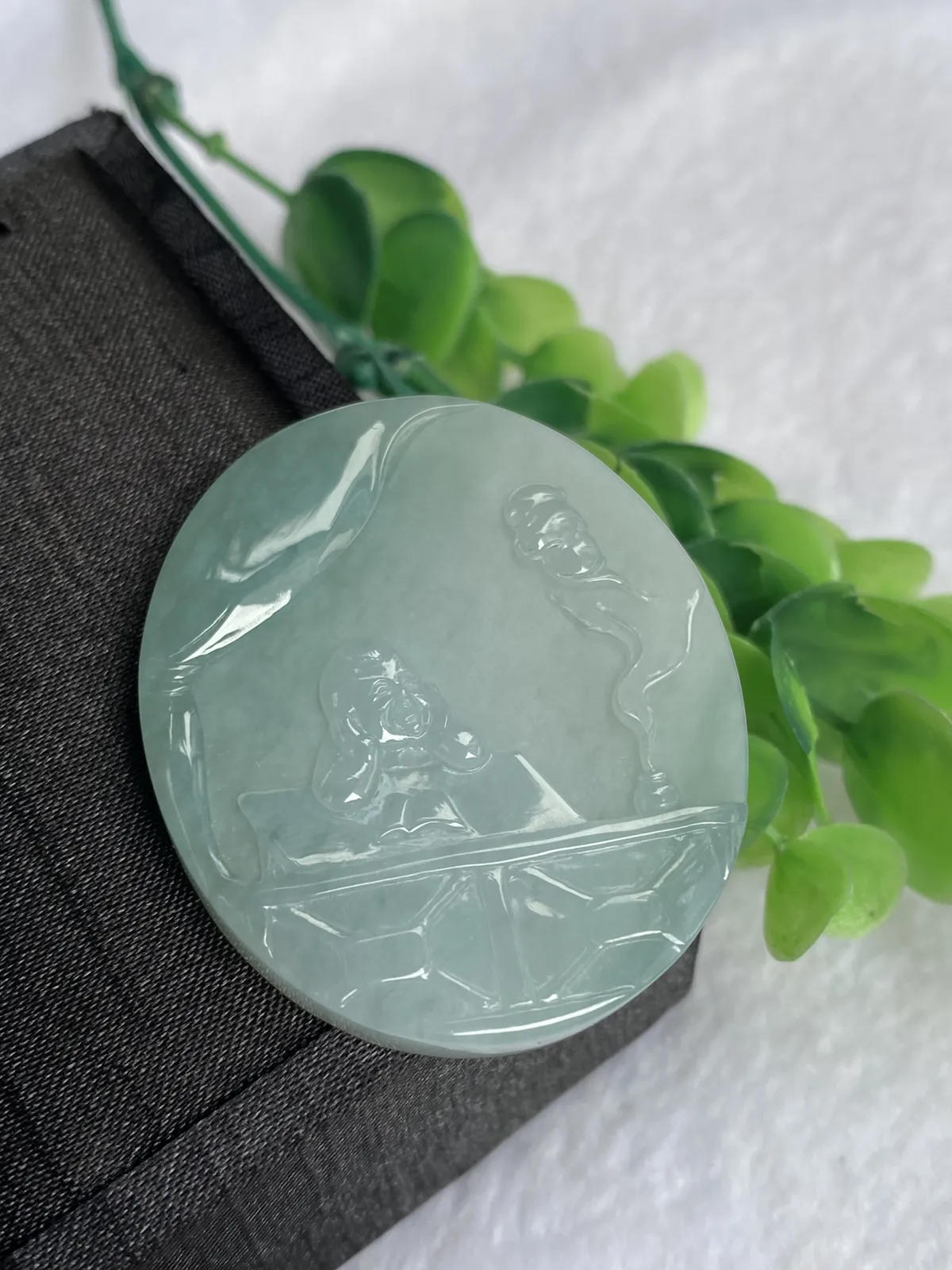 推荐学有所成，福在眼前，磨砂与精抛两种工艺，无纹裂，水润，细腻，微透，品相佳～～