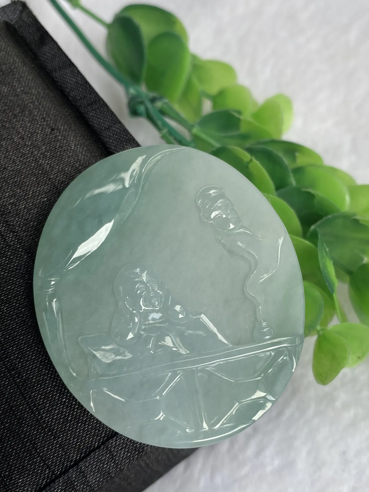 推荐学有所成，福在眼前，磨砂与精抛两种工艺，无纹裂，水润，细腻，微透，品相佳～～