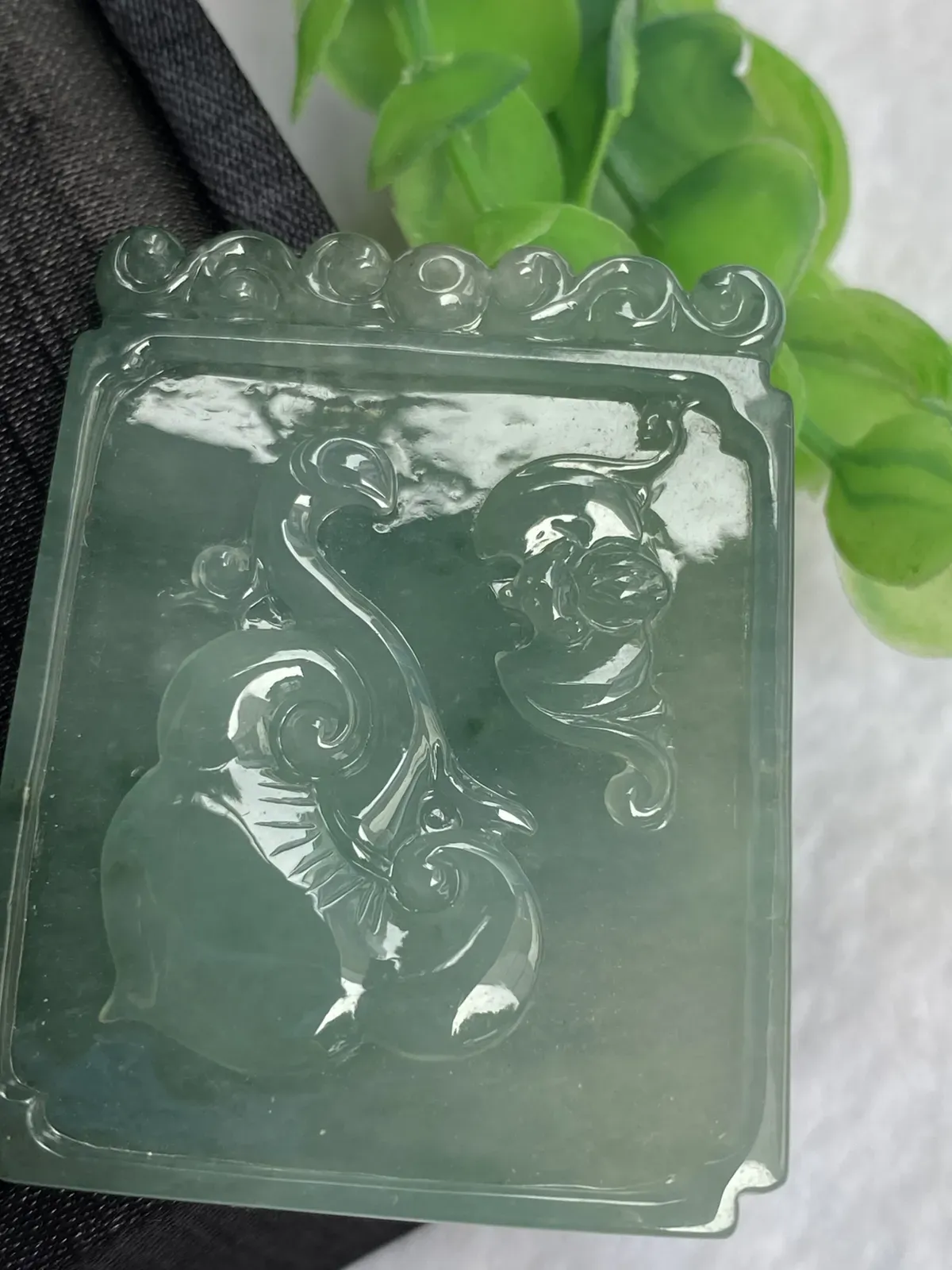 推荐【晴水飘花幸福如意】如意吉祥，福在眼前，无纹裂，水润，细腻，冰透，品相佳～～