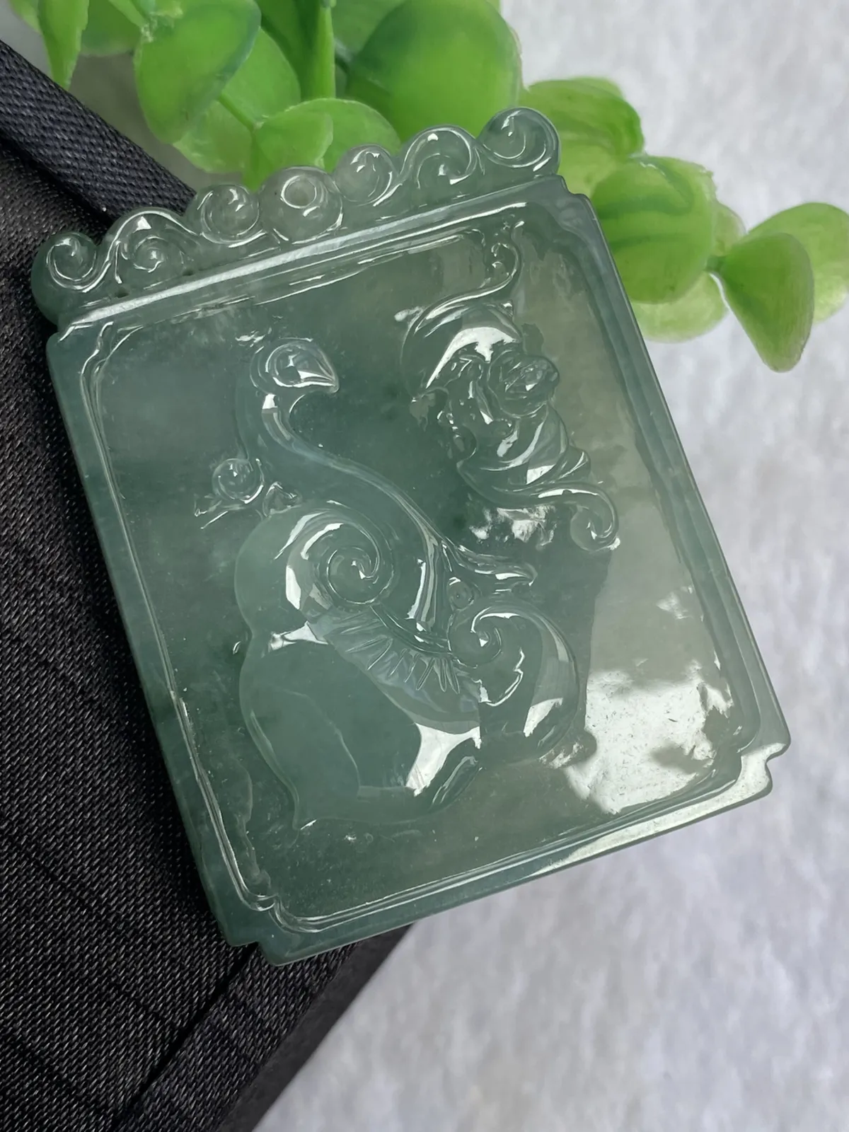 推荐【晴水飘花幸福如意】如意吉祥，福在眼前，无纹裂，水润，细腻，冰透，品相佳～～