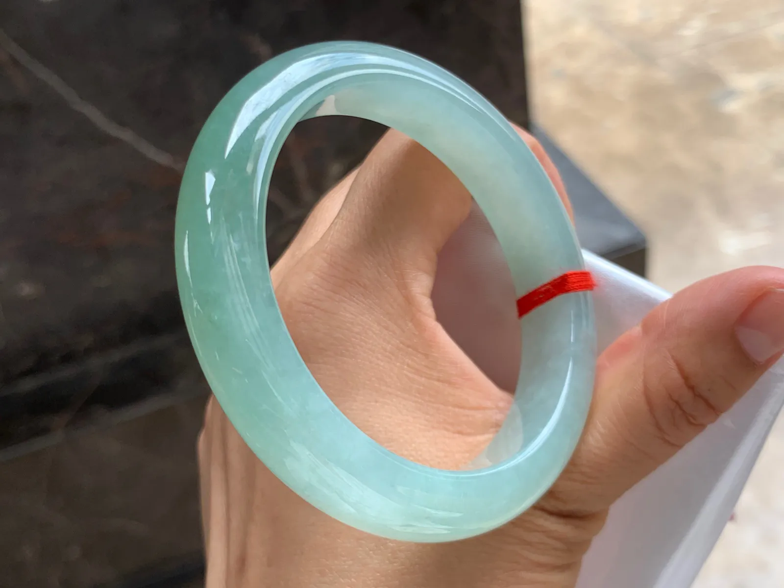 58-13-9mm
冰种晴水手镯 水润清爽