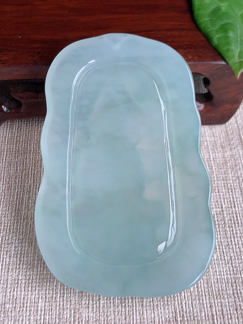 缅甸a货翡翠ddj老坑冰种晴水文殊菩萨吊坠  整体67.4×43×6.6mm 40.15