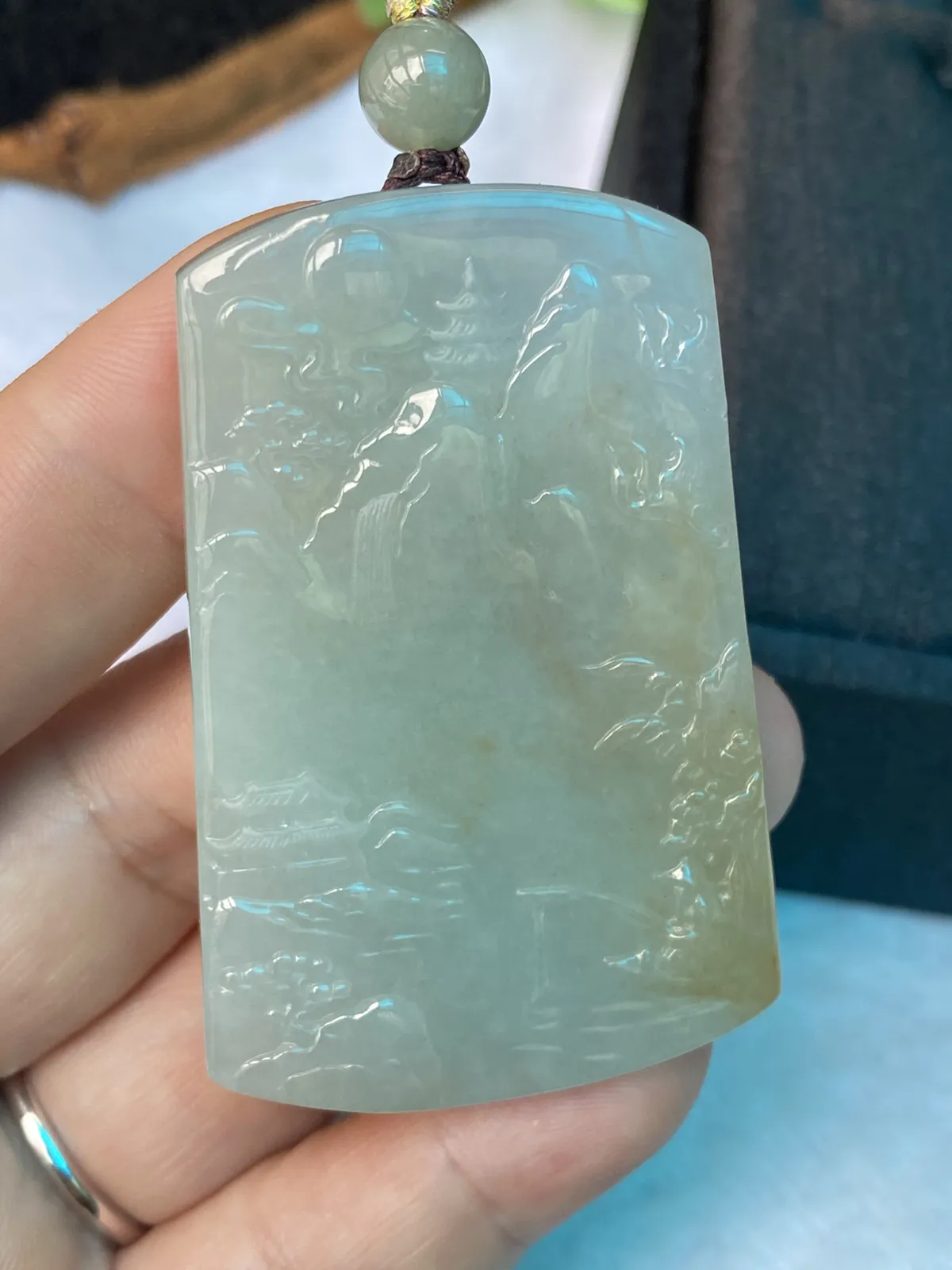 推荐【黄翡文殊菩萨】带招财黄翡，无纹裂，水润，细腻，品相佳～～大件厚装～～