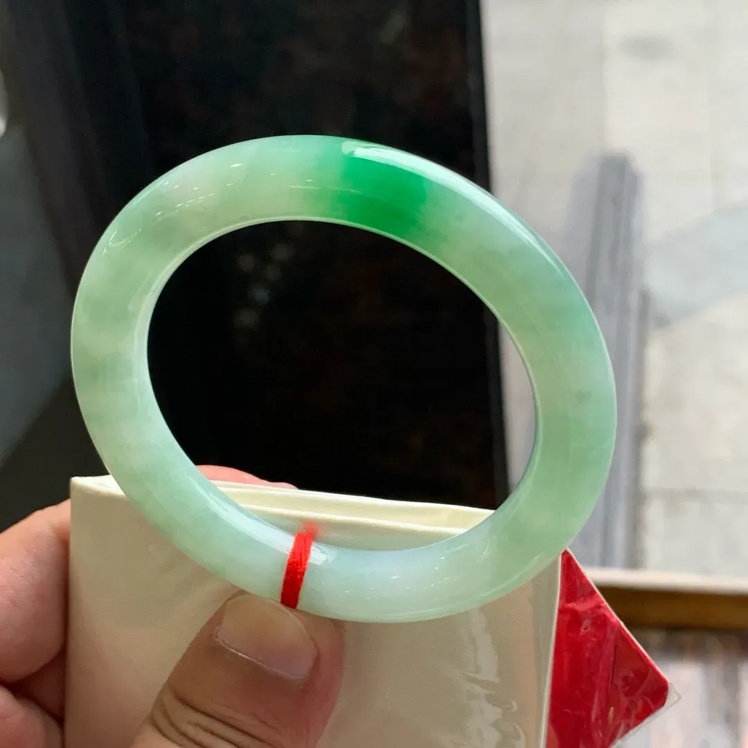 圆条冰阳绿 微纹 尺寸:53.9/10.2 色阳