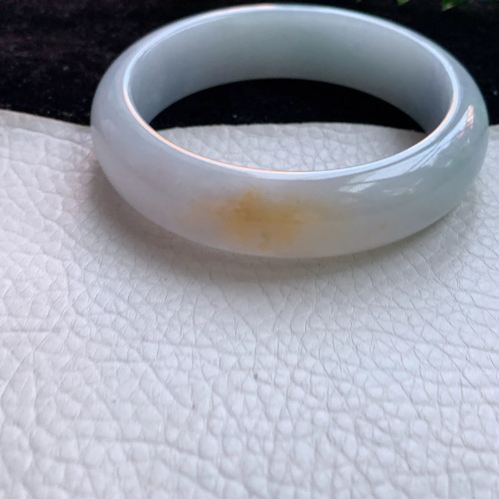 n实拍58.5*16.2*8轮胎镯 缅甸翡翠A货胶感双彩大气宽边翡翠手镯 玉镯子
