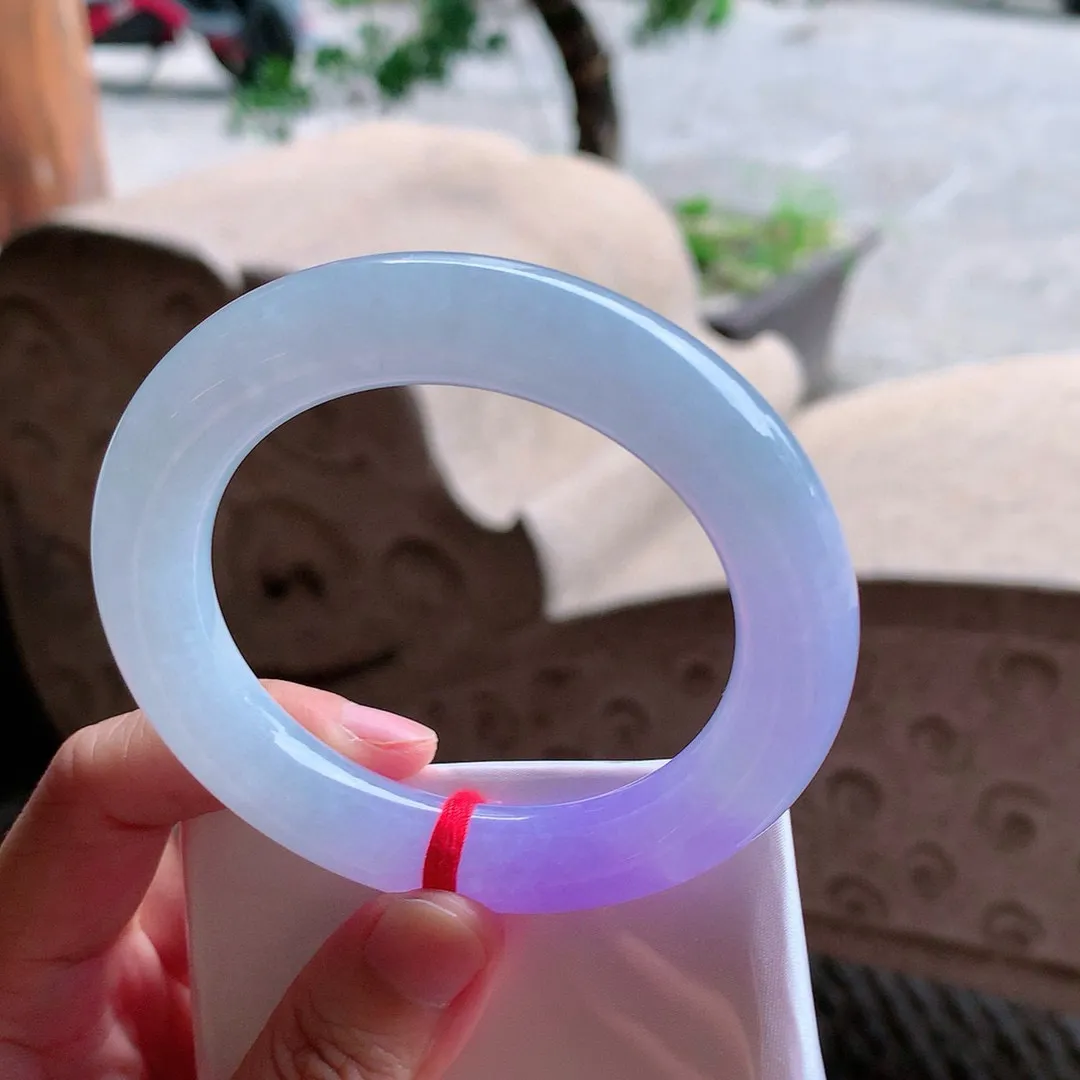 圆条冰帝王紫 无瑕 尺寸:56.7/12 高品质 