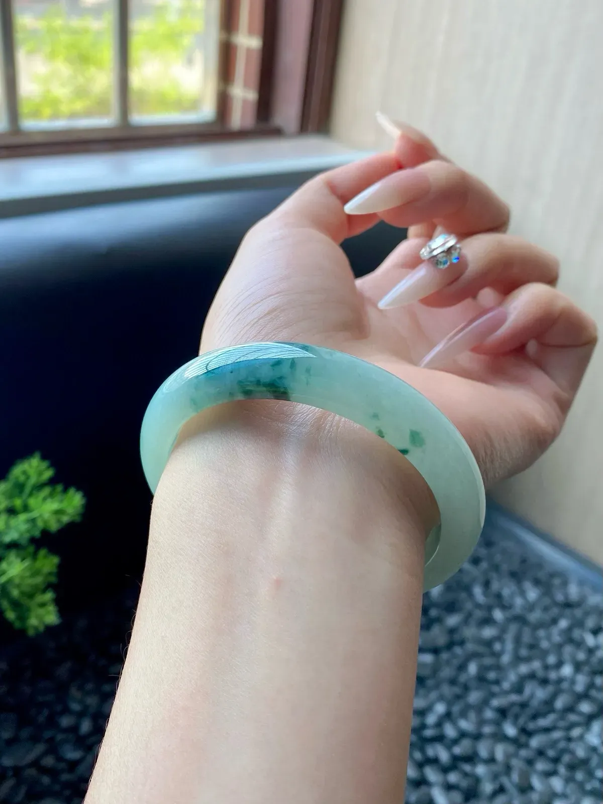 冰飘花绿飘花正圈成品（冰丝不显不扣）
⭕️58-12-8