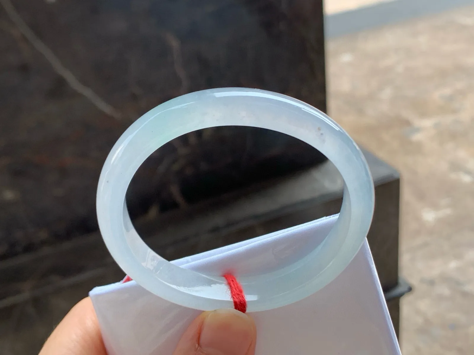 尺寸55/11/6.6，冰种贵妃手镯
水润细腻 冰透