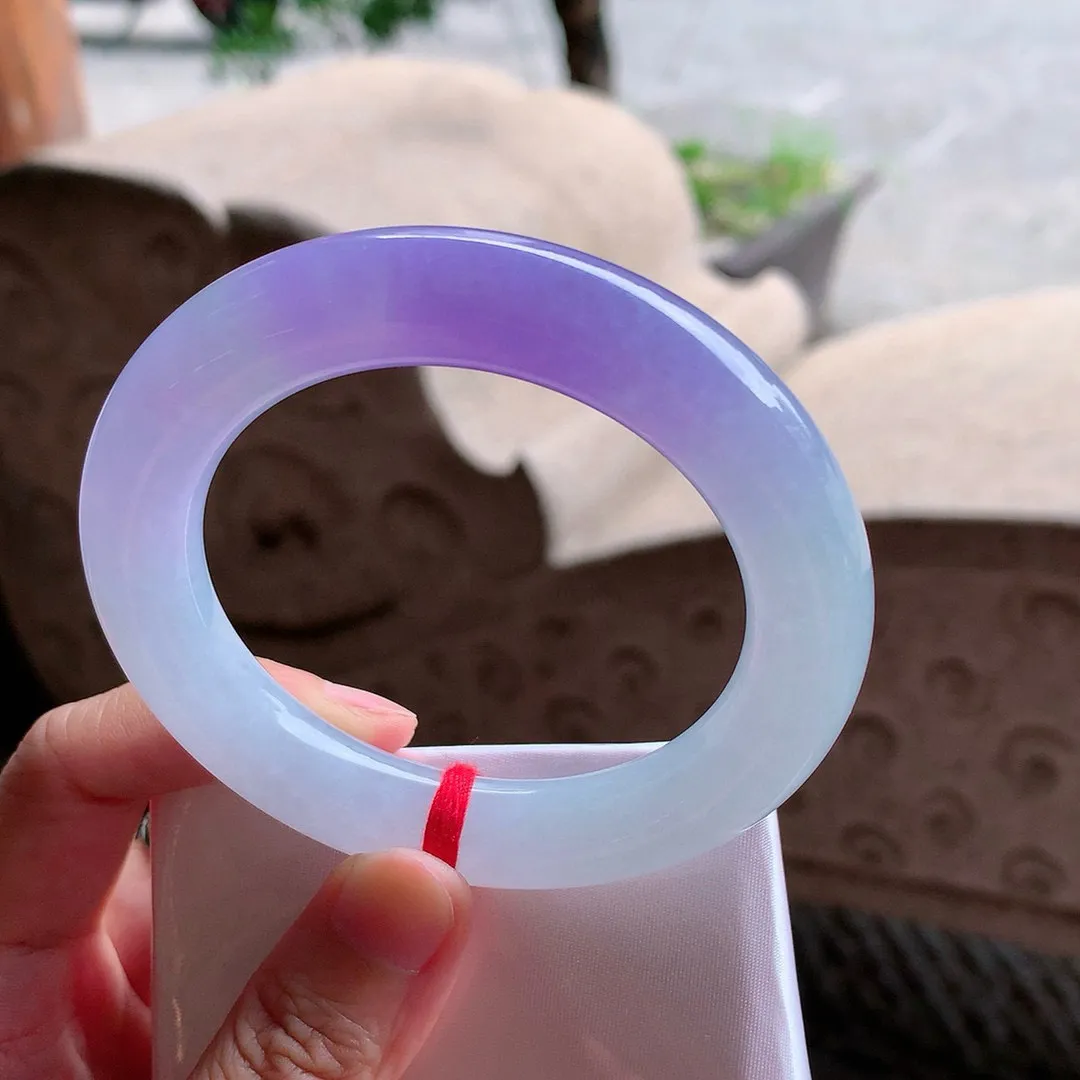 圆条冰帝王紫 无瑕 尺寸:56.7/12 高品质 