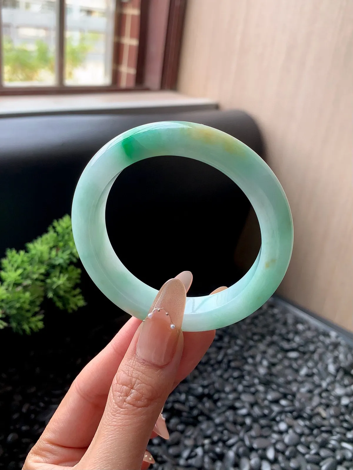 黄加绿正圈成品（纹裂放漏）
⭕️58-12.8-9.8
