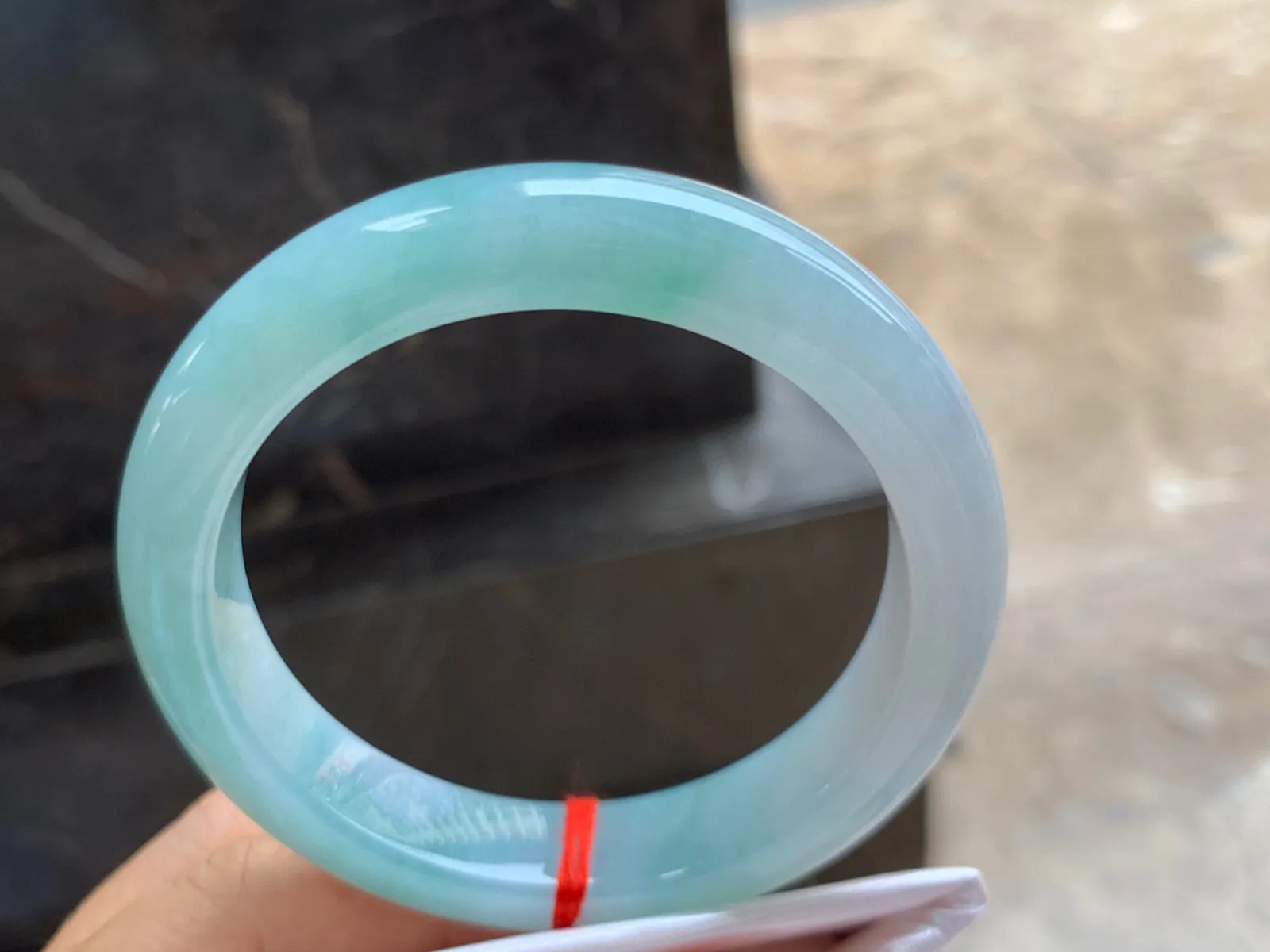 56-12.5-9mm
蓝底手镯  温润细腻 清新淡雅