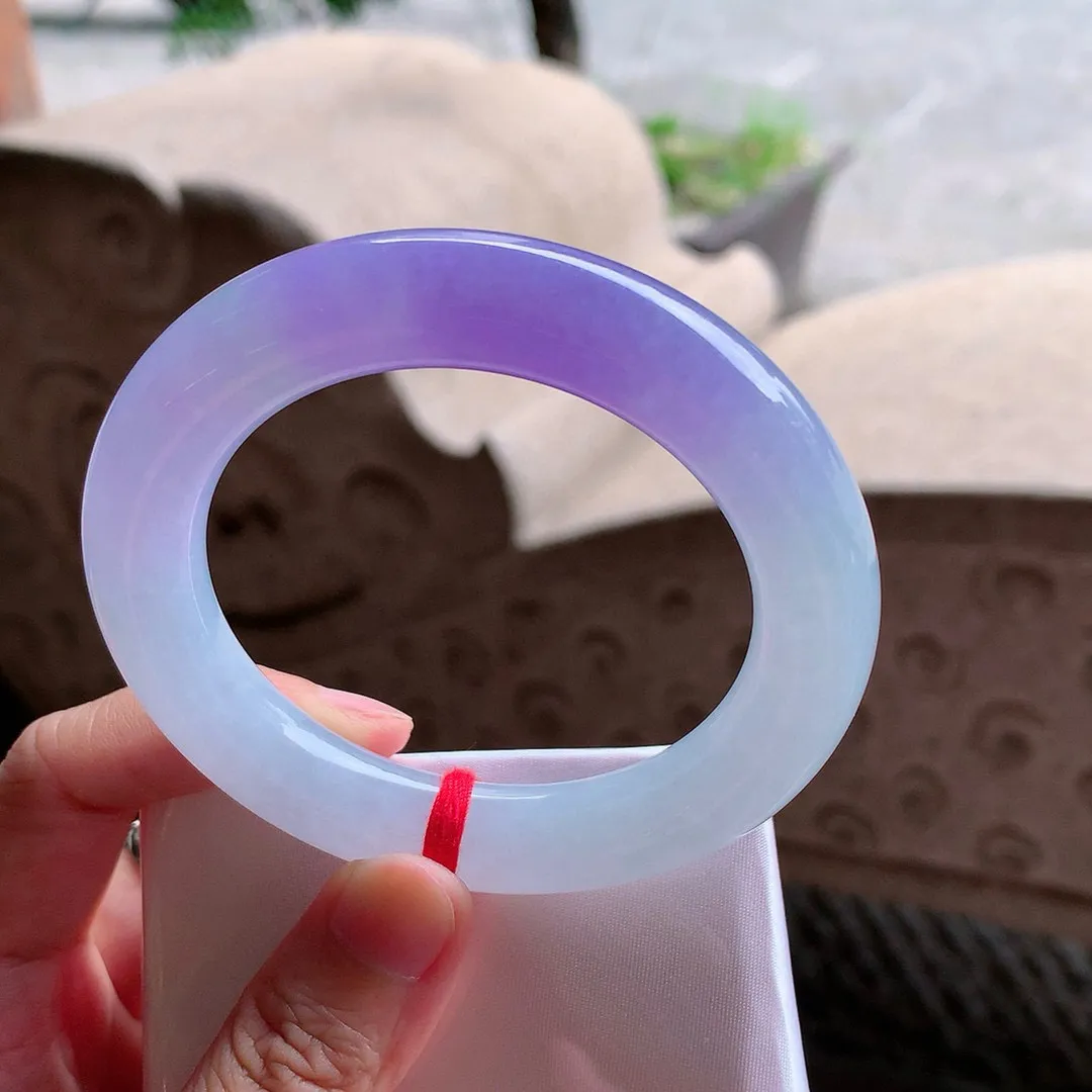 圆条冰帝王紫 无瑕 尺寸:56.7/12 高品质 