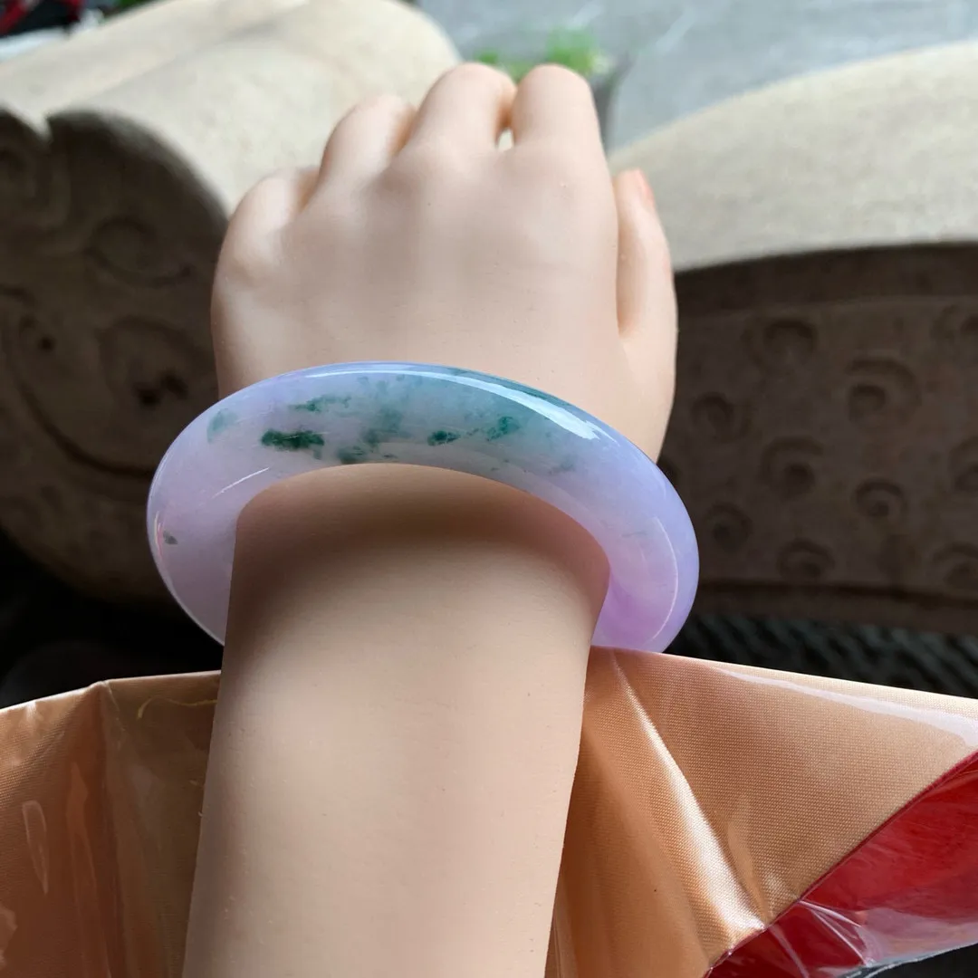 圆条满色冰紫飘花 无瑕 尺寸:57.1/12.6 超美️️