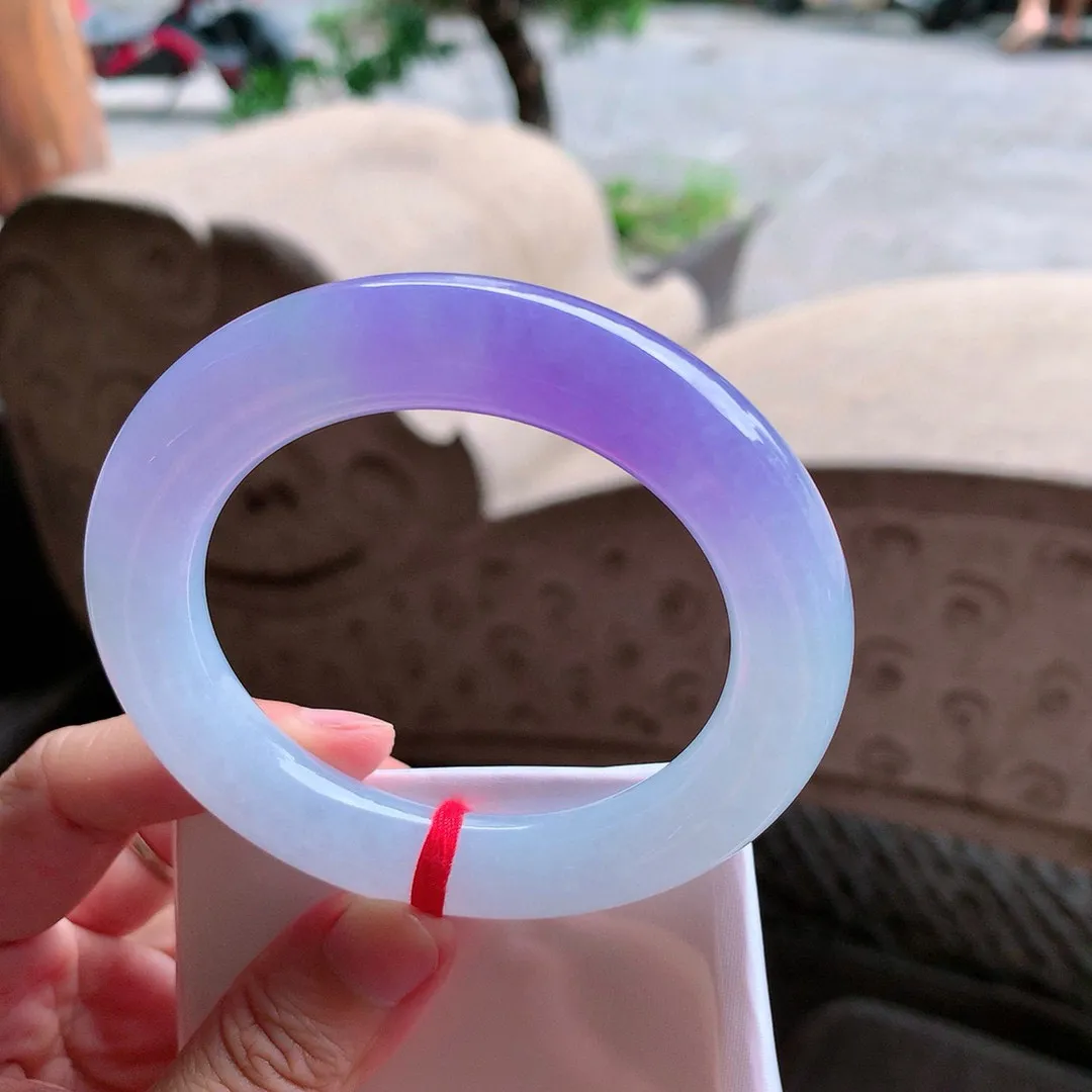 圆条冰帝王紫 无瑕 尺寸:56.7/12 高品质 