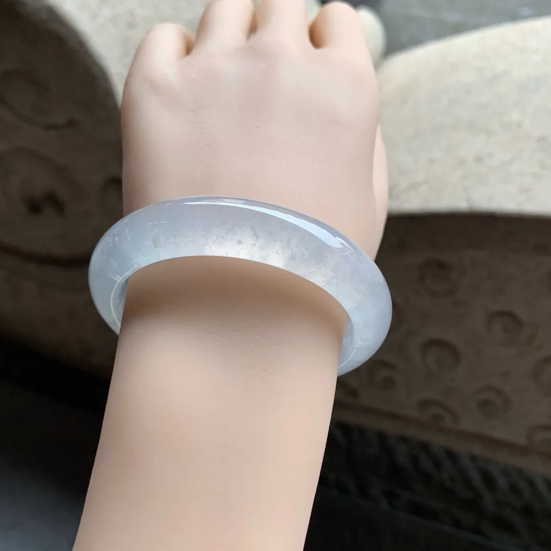  玻璃种白月光 飘雪花棉 无瑕 尺寸:55.1/13/8.4 高品质 懂货来 实物更好