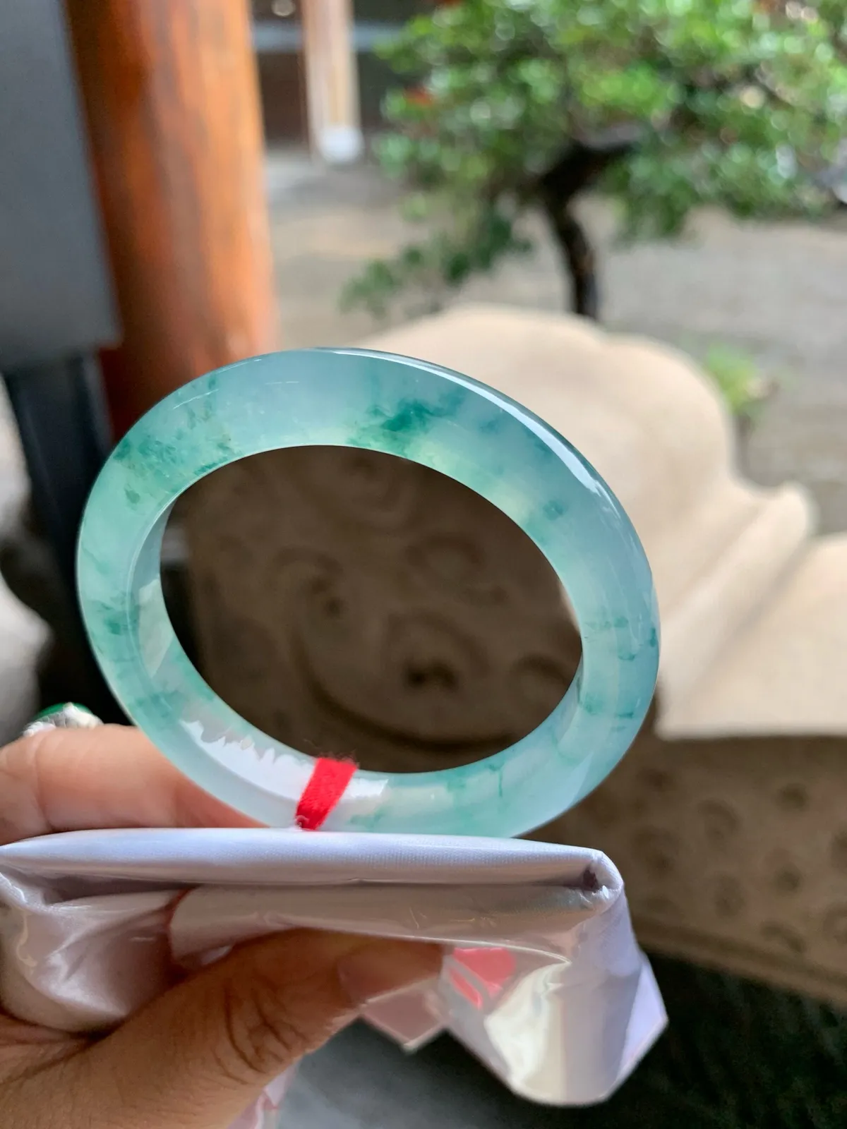 正圈冰玻飘花 一丝小冰丝 不影响 尺寸:50.7/9.5/8.1 荧光闪闪️️