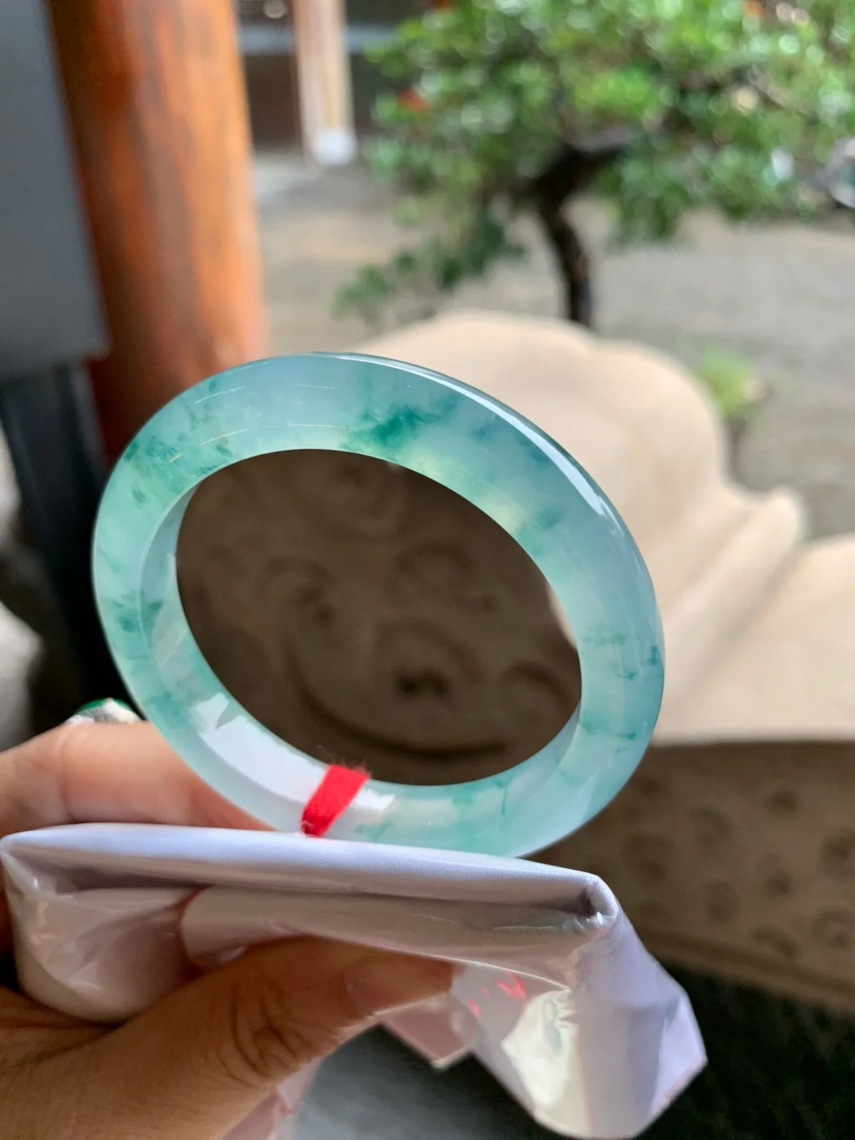 正圈冰玻飘花 一丝小冰丝 不影响 尺寸:50.7/9.5/8.1 荧光闪闪️️