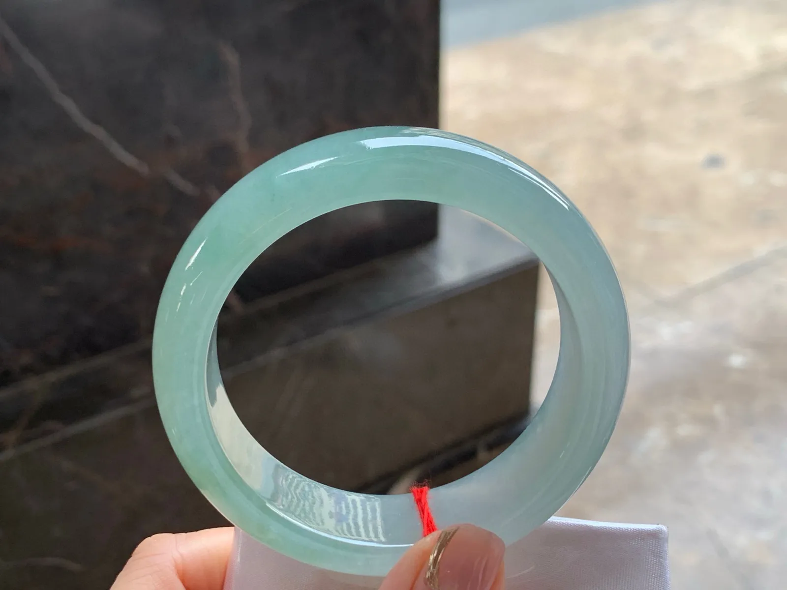 冰晴宽版手镯
种好水足 58/17.5/9.2mm