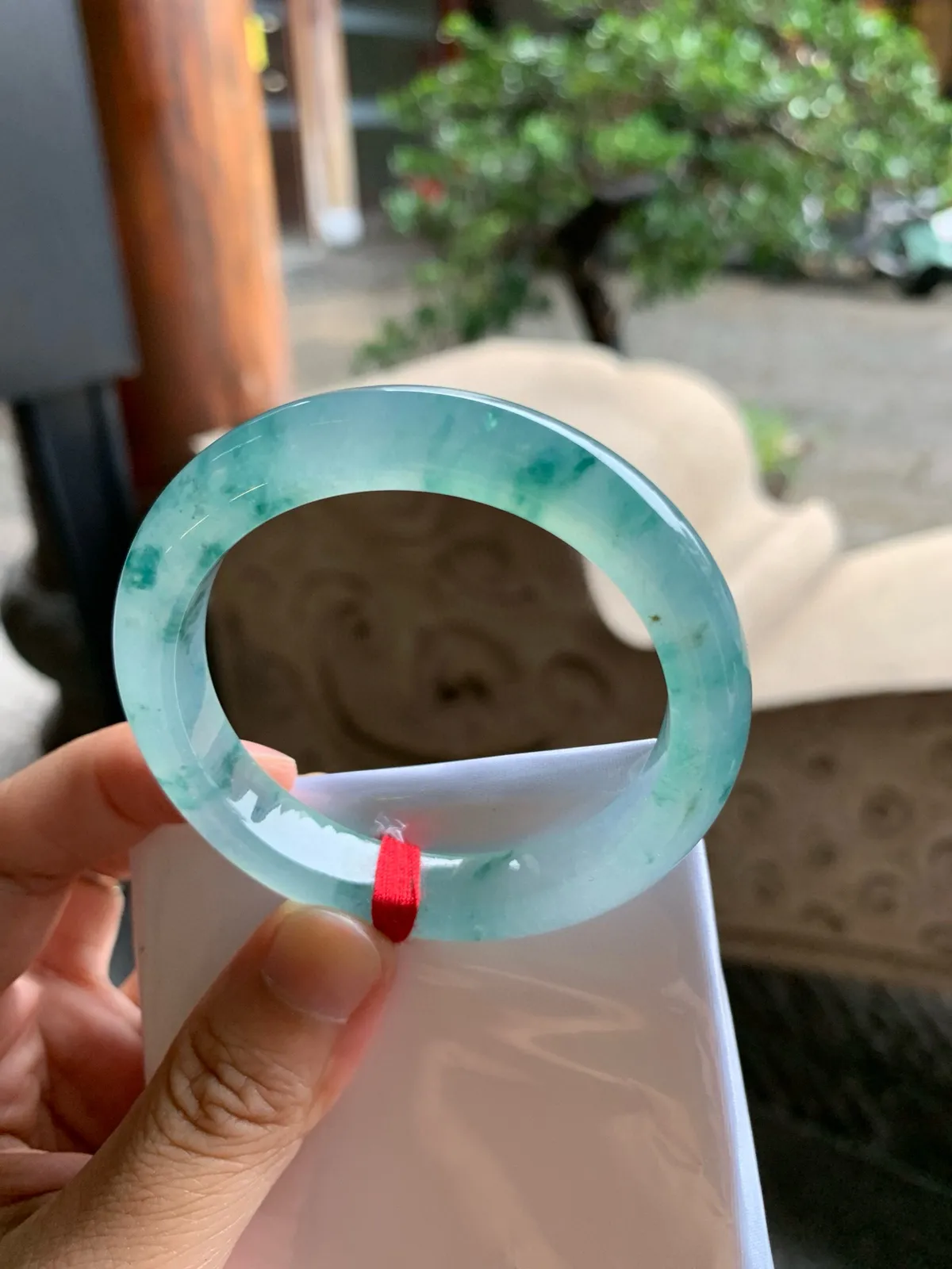 正圈冰玻飘花 一丝小冰丝 不影响 尺寸:50.7/9.5/8.1 荧光闪闪️️