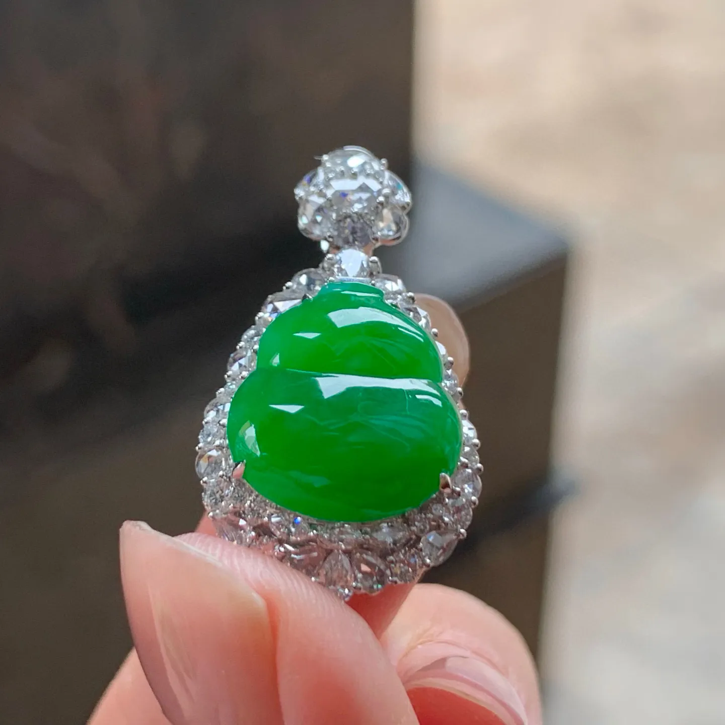 辣绿葫芦
真金镶嵌 精致