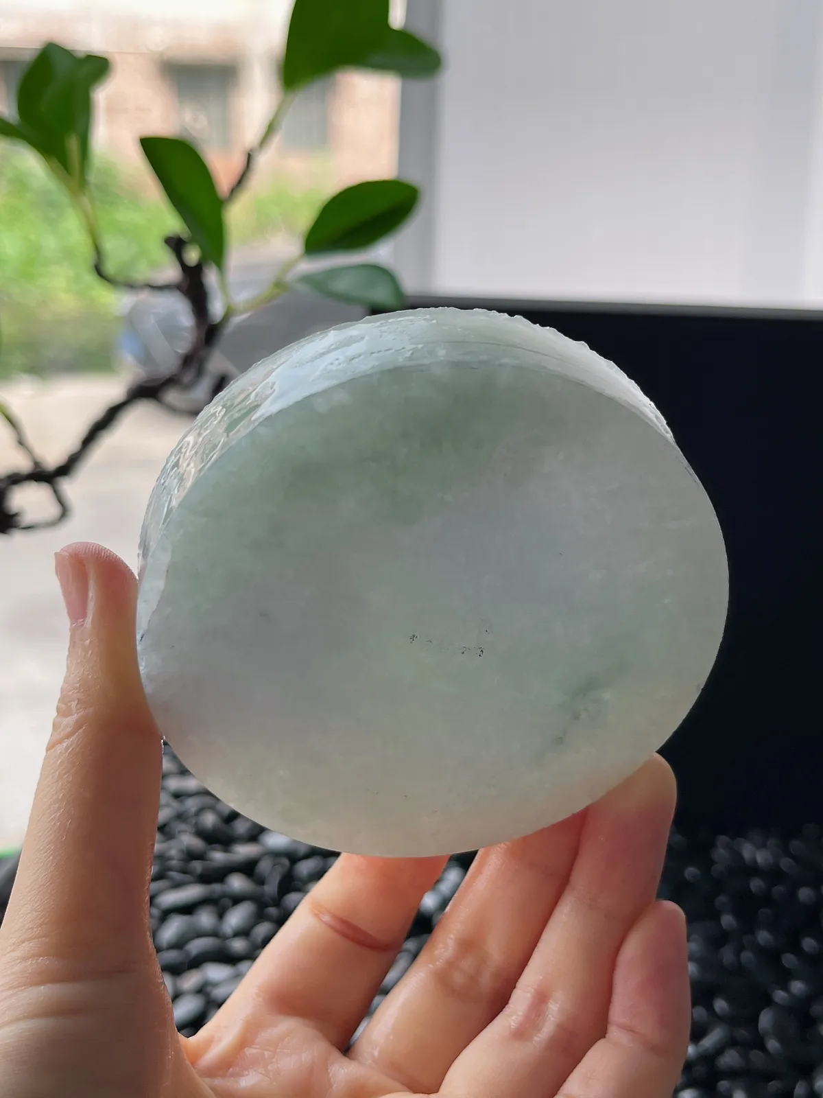 翡翠镯饼，正圈最大做60，圆条最大做56