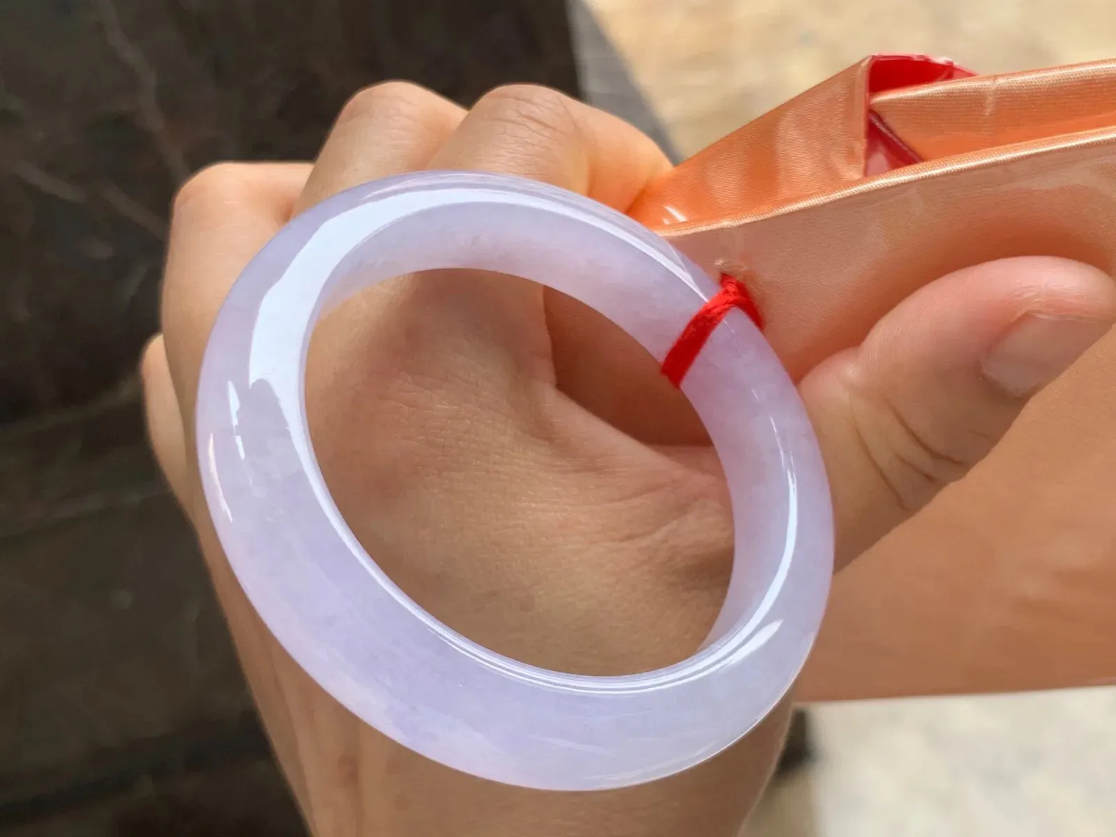 51.1-11.5-9mm
冰紫手镯  粉紫色 种好水润