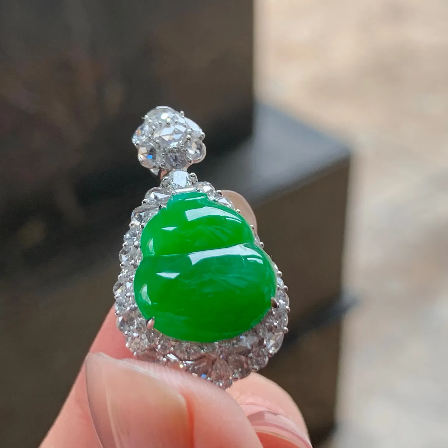 辣绿葫芦
真金镶嵌 精致