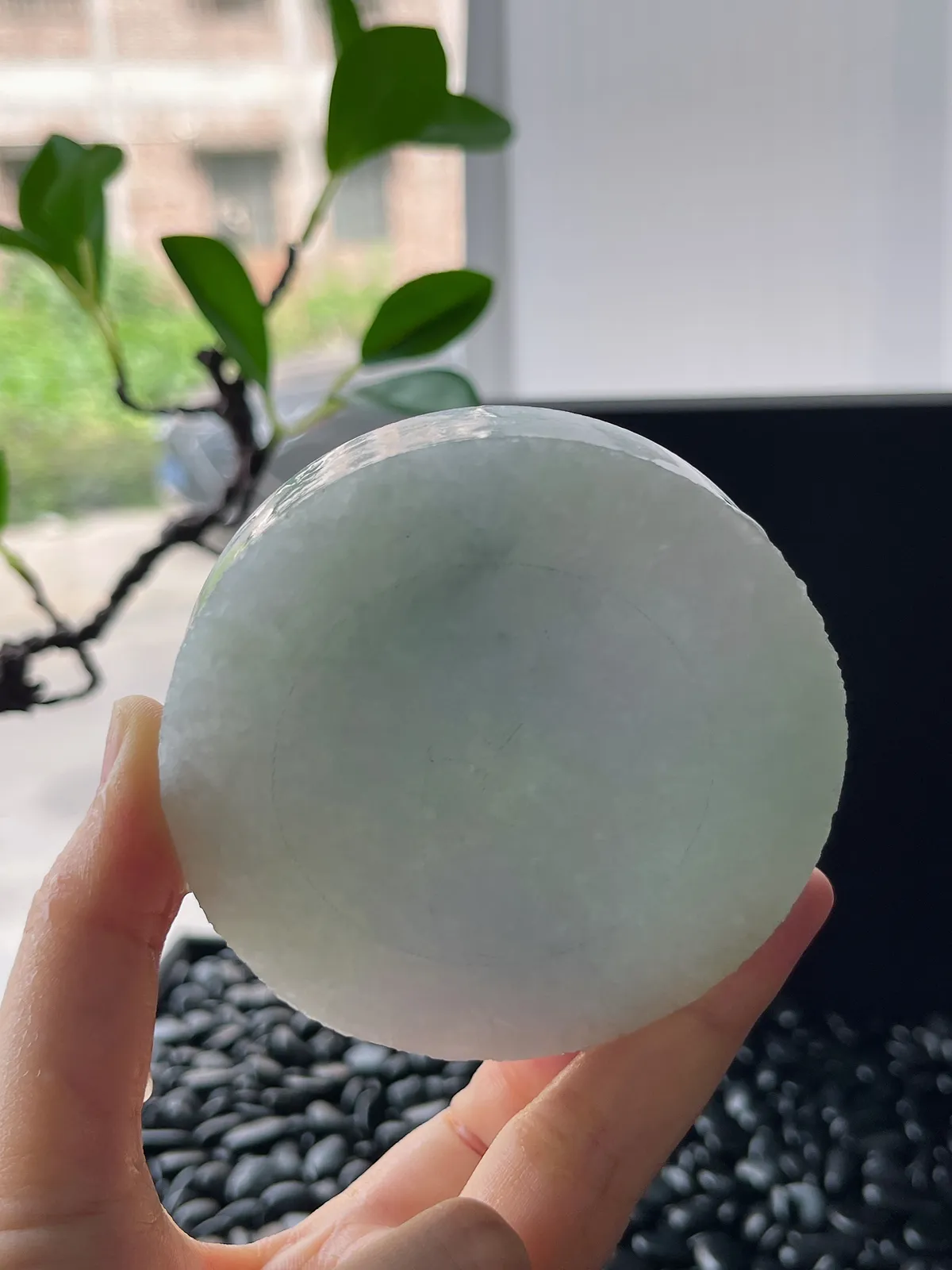 翡翠镯饼，正圈最大做60，圆条最大做56