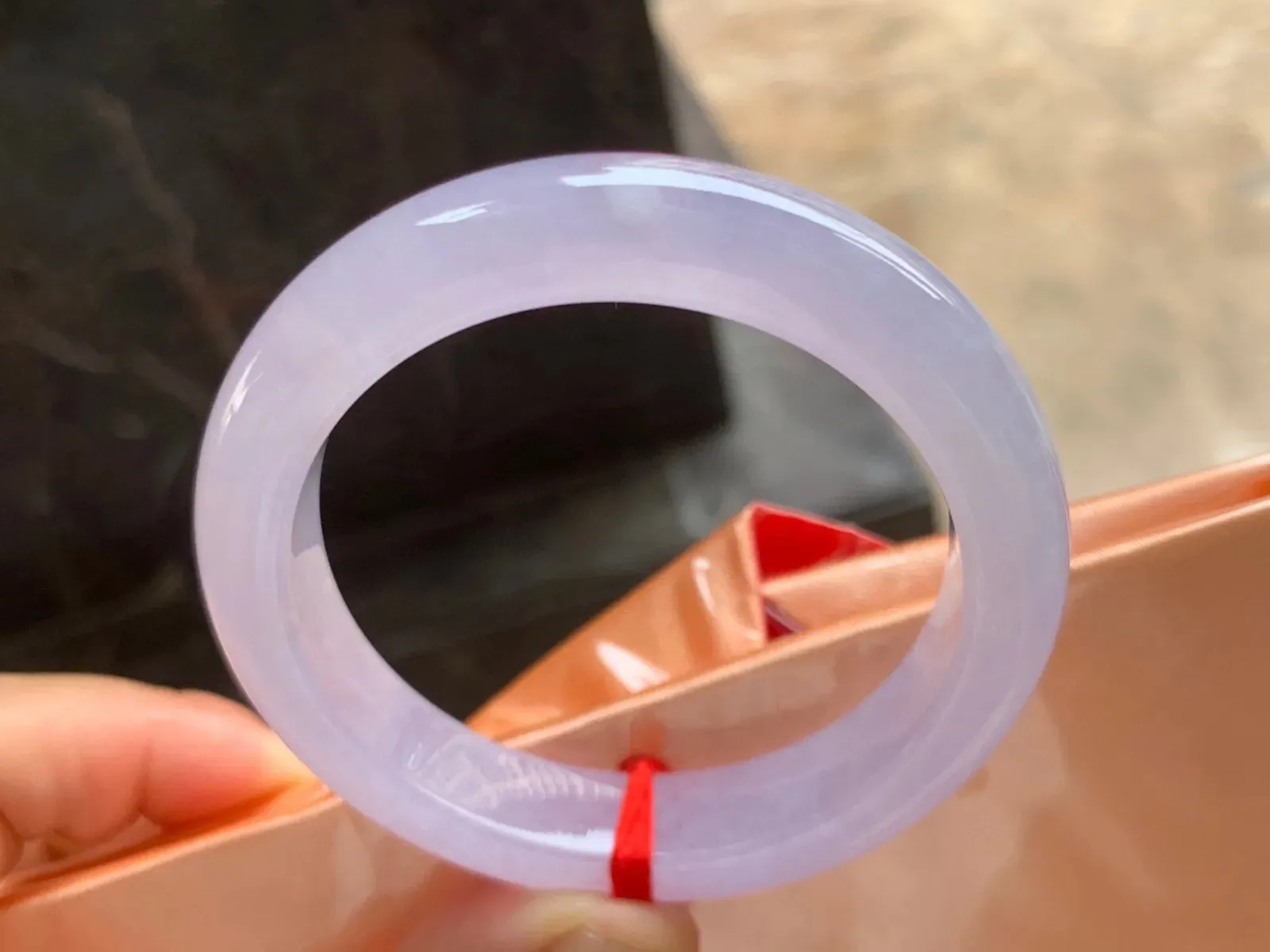 51.1-11.5-9mm
冰紫手镯  粉紫色 种好水润