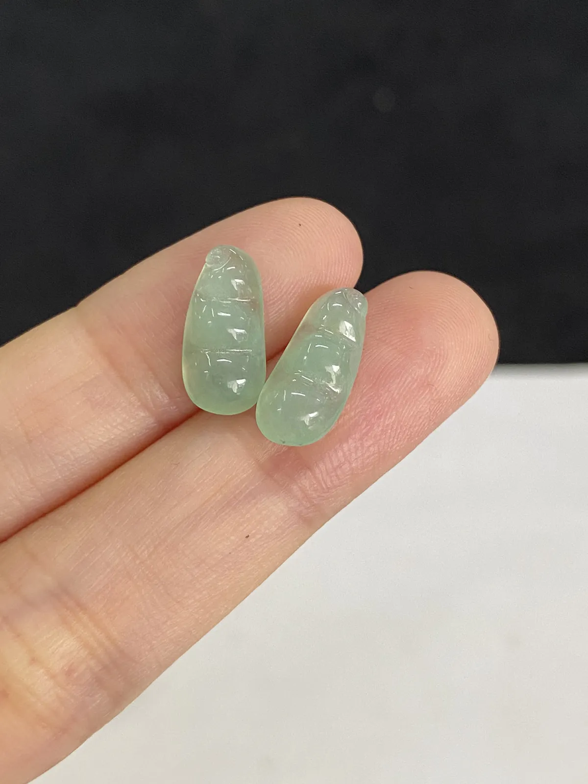翡翠四季豆裸石