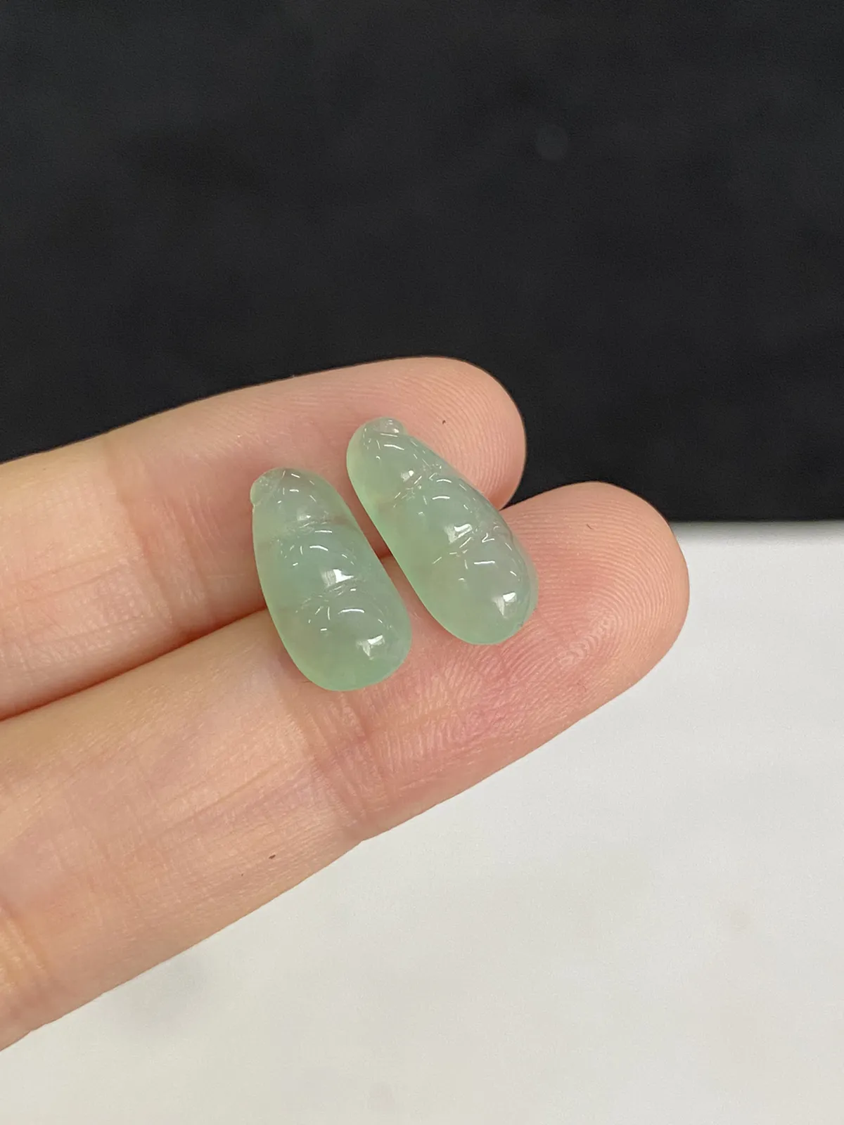 翡翠四季豆裸石