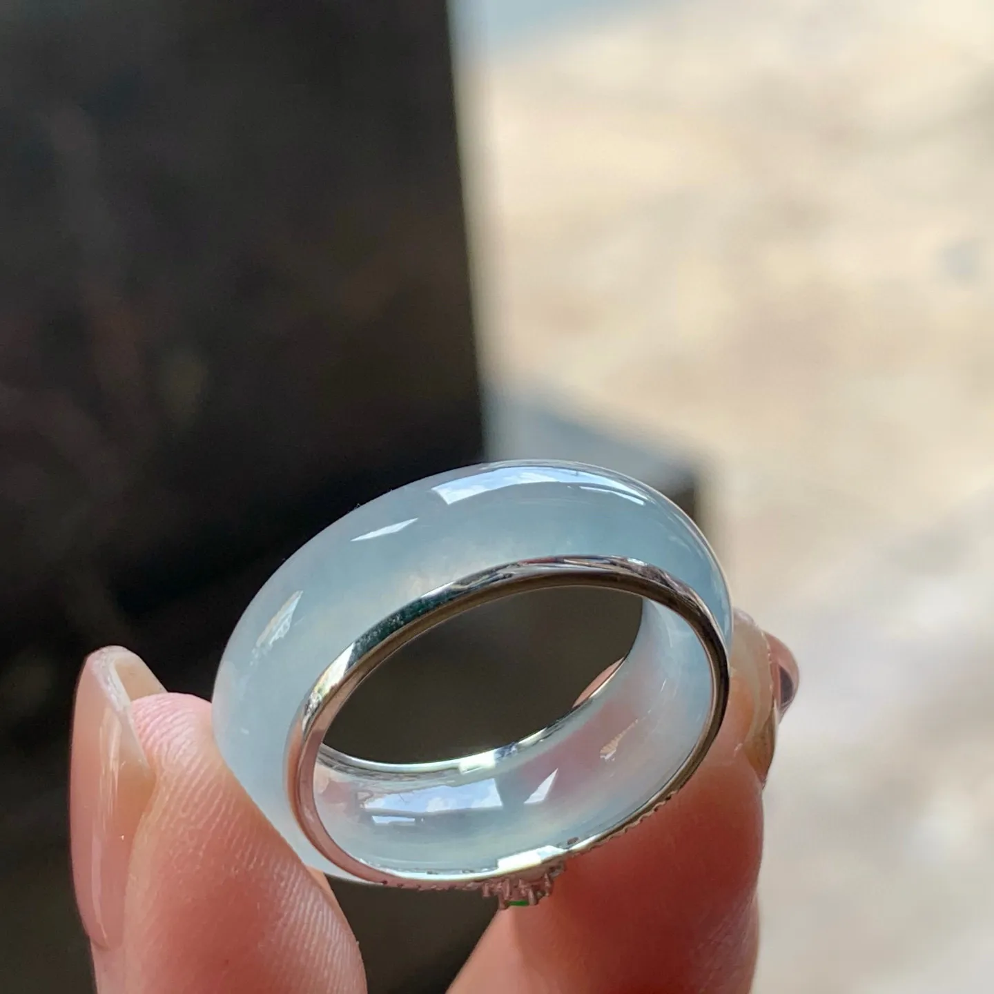 冰种指环
真金镶嵌 精致