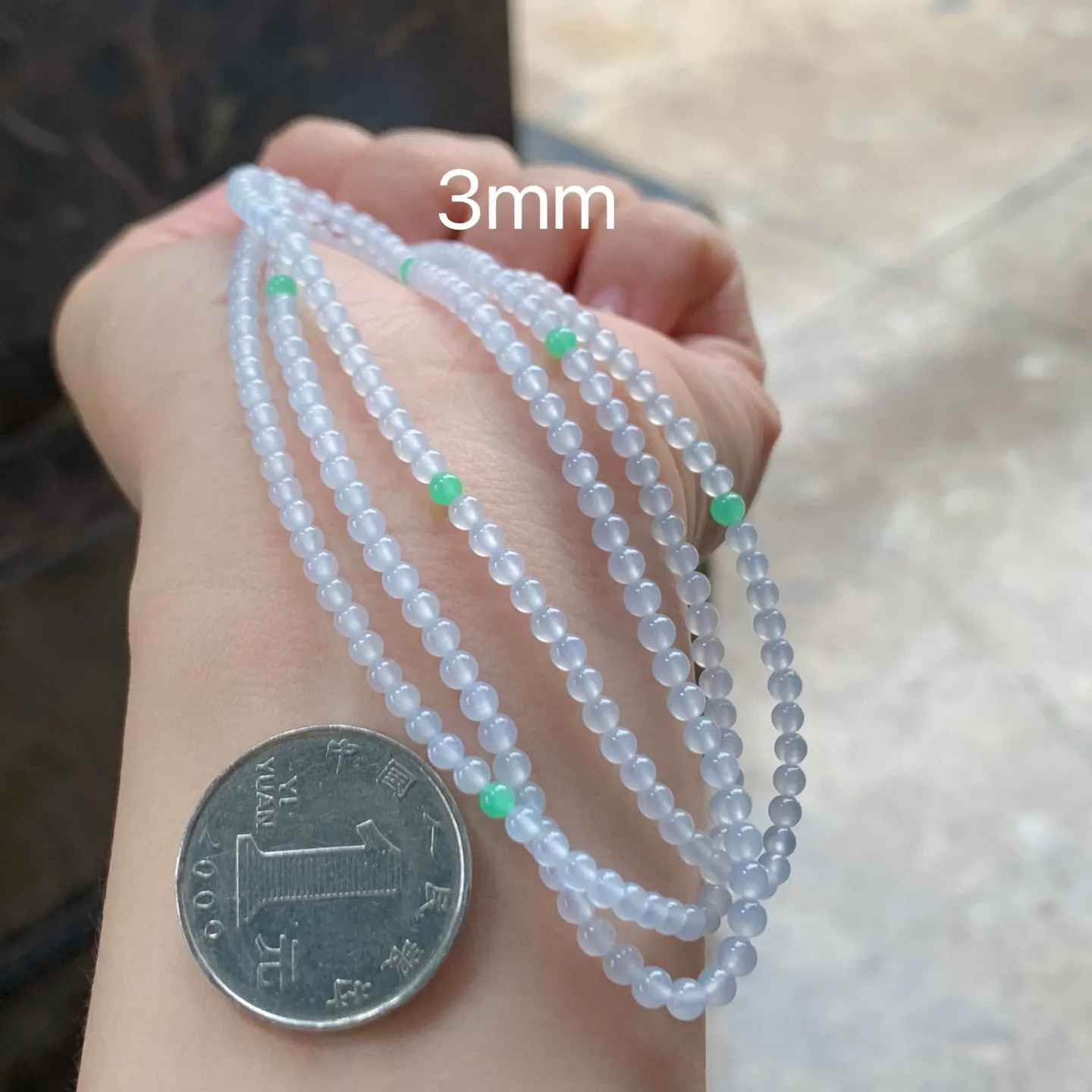 冰种珠链
水润清爽